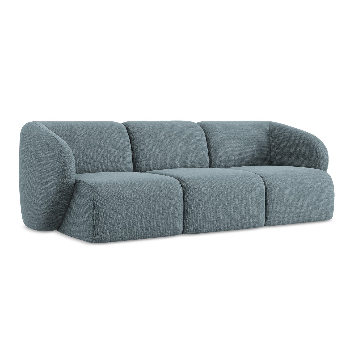 LaMiaSofa 3-zits bank Cervo – bouclé – jeans – 244x94x75