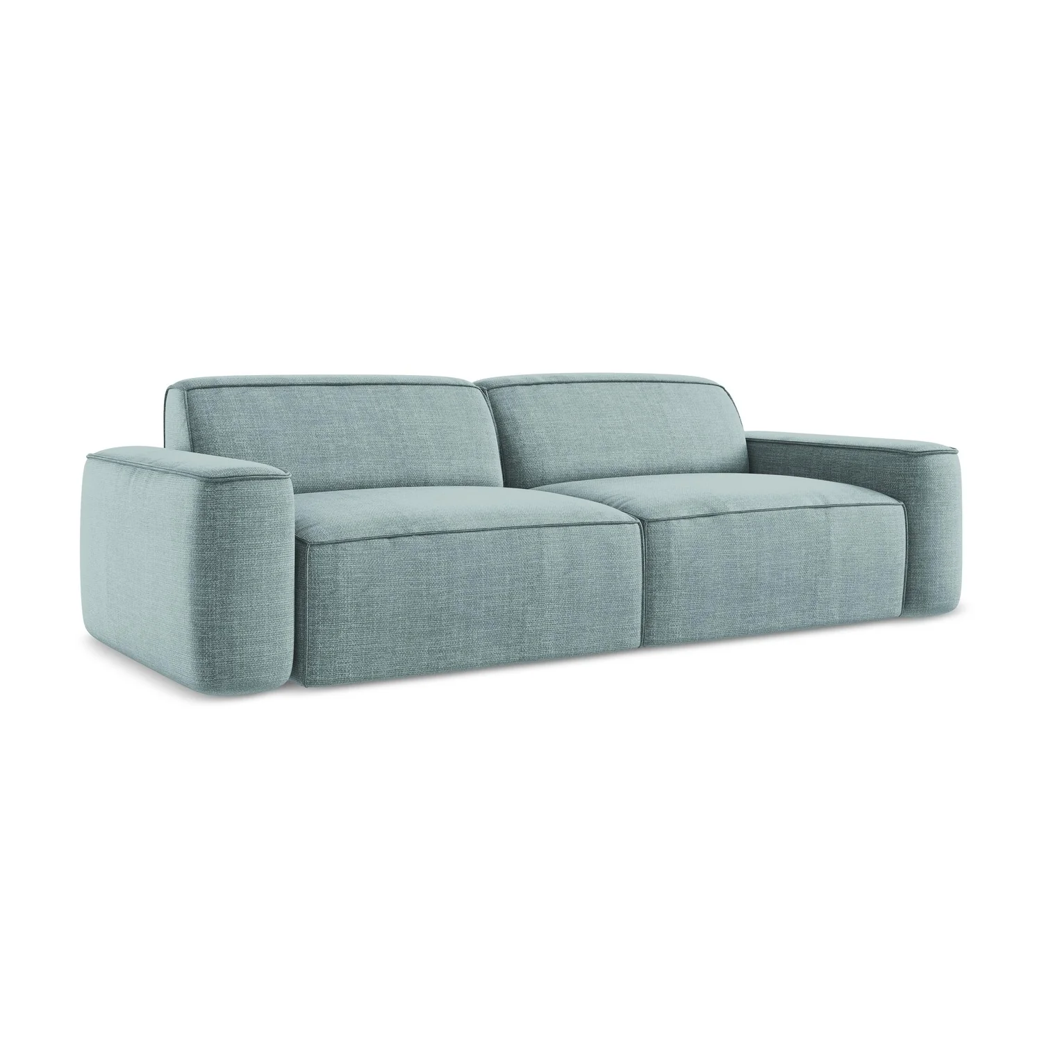 LaMiaSofa 4-zits bank Melissa – textuurstof – jeans – 244x102x70