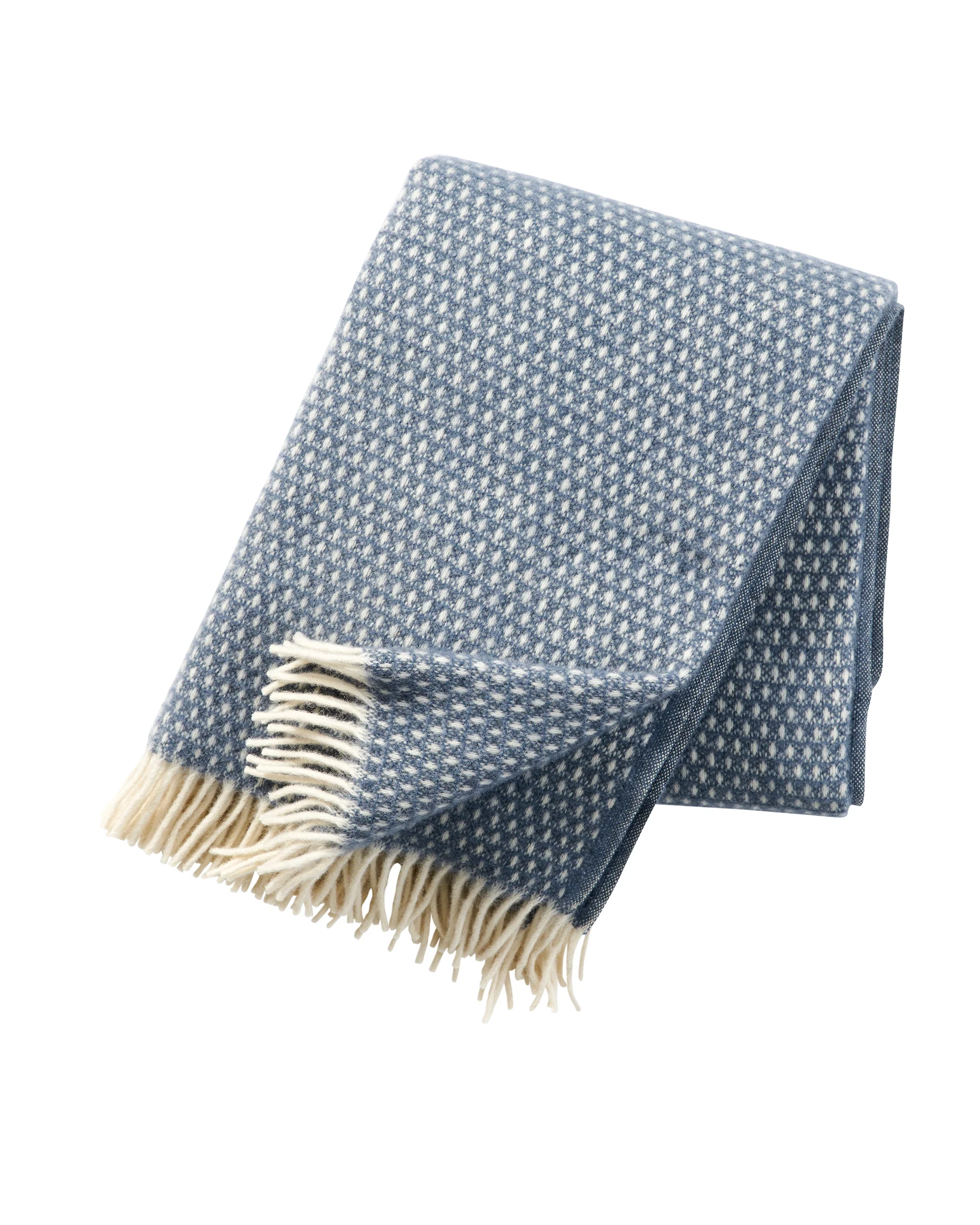 Klippan 100% wollen deken – Knut -smokey blue – 130x200cm