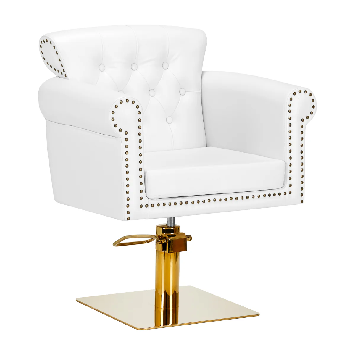 Kappersstoel Gabbiano Berlin Goud-Wit