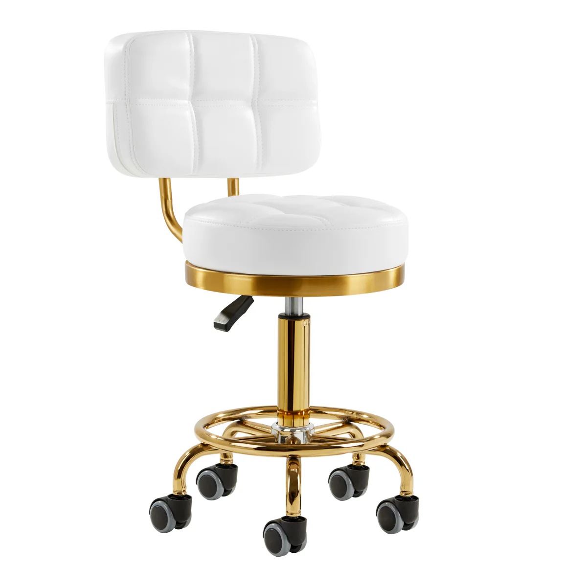 Tabouret AM-830 Goud-Wit