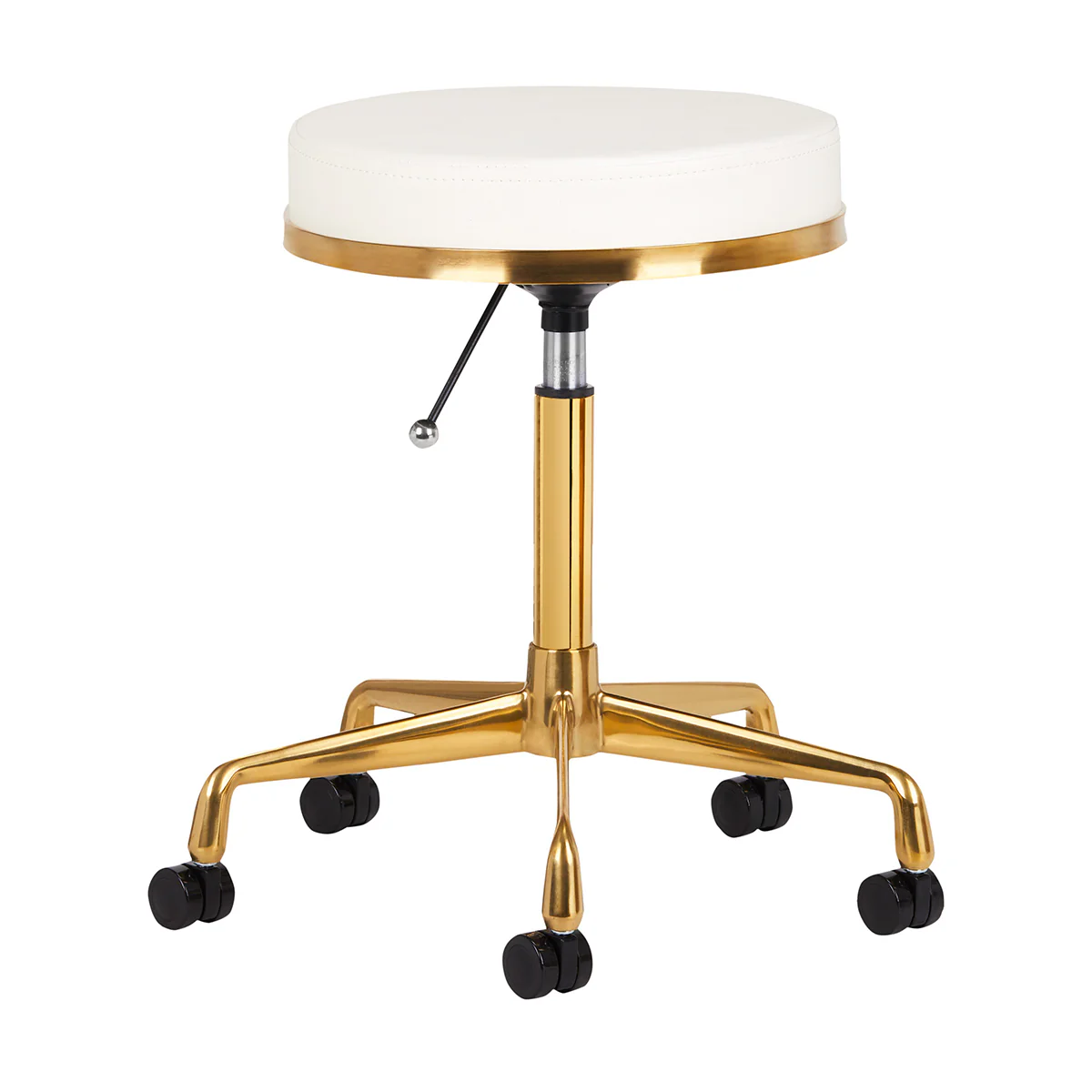 Tabouret Verstelbaar H4 Goud-Wit