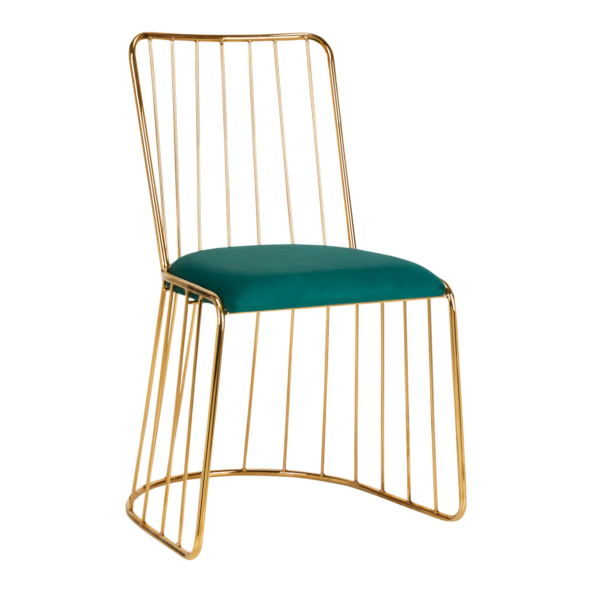 Stoel Fluweel QS-M00 Goud Groen