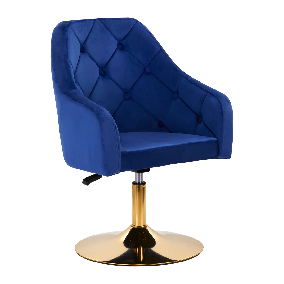 Draaistoel Fluweel Verstelbaar 4Rico QS-BL14G Blauw