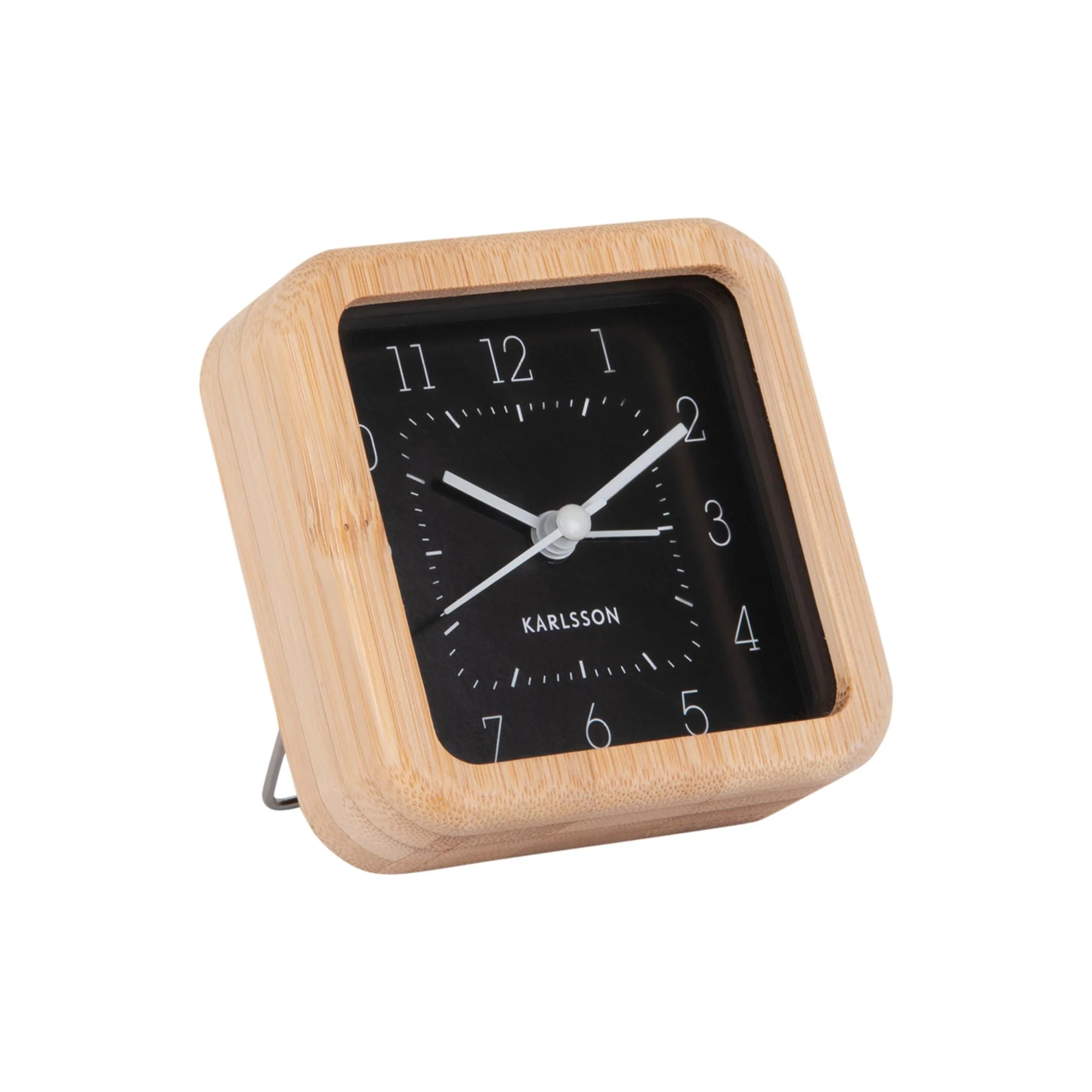 Karlsson wekker Neat Square – zwart – 9x9x9cm – Vaderdag – Vaderdagcad