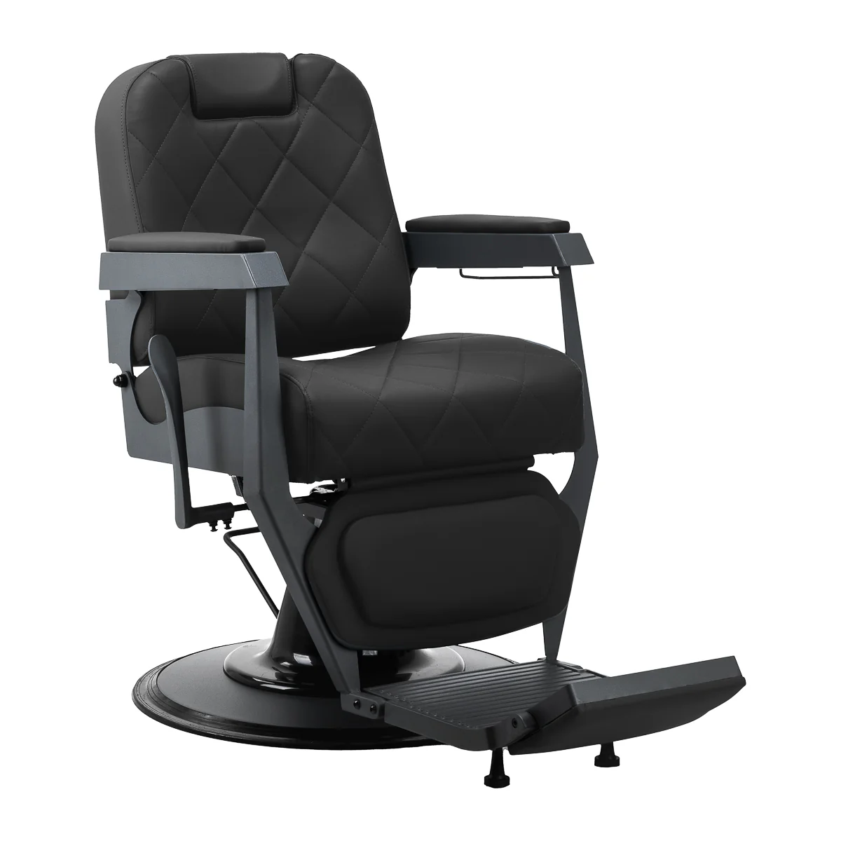 Barberstoel Gabbiano Bruno Zwart-Grijs