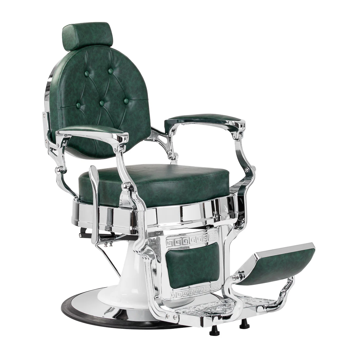 Barberstoel Gabbiano President Groen-Chrome