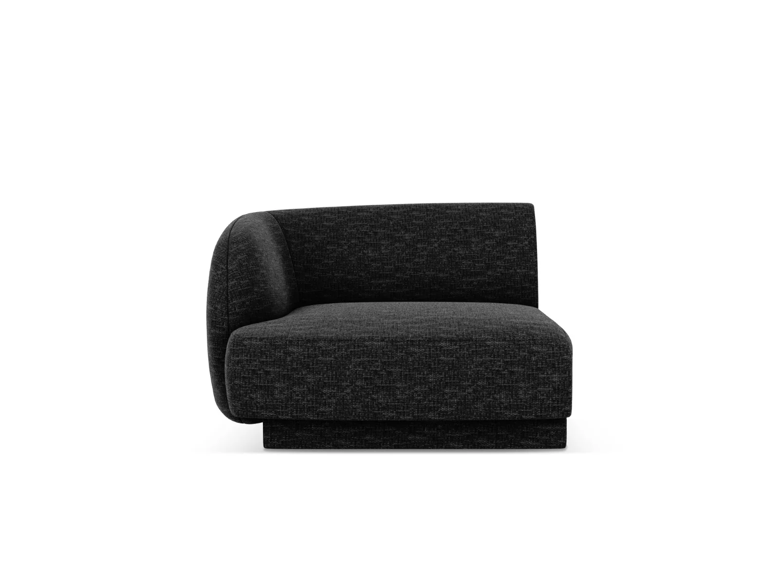 Micadoni linker module Miley chenille zwart – 90x90x70cm