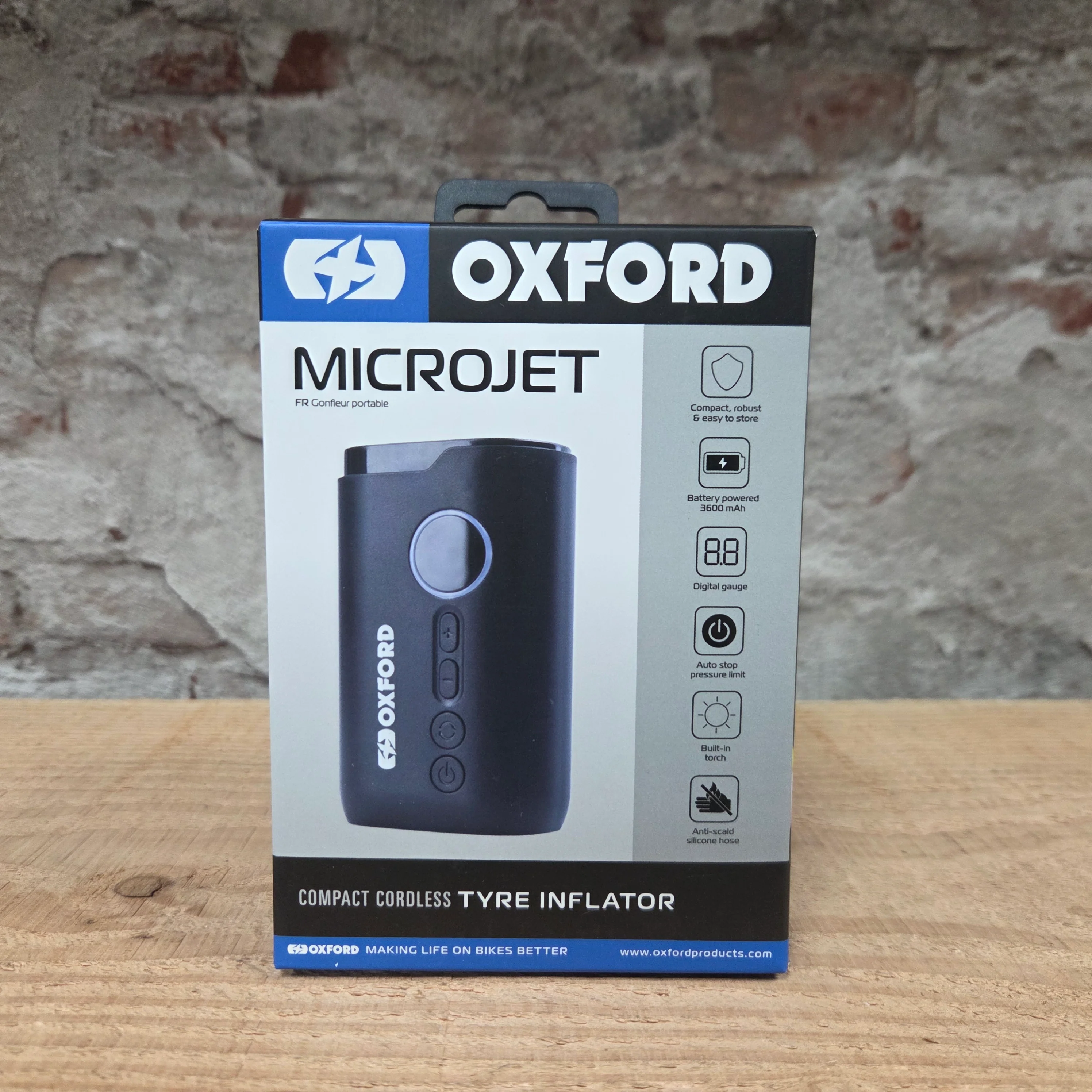 OXFORD microjet tyre inflator