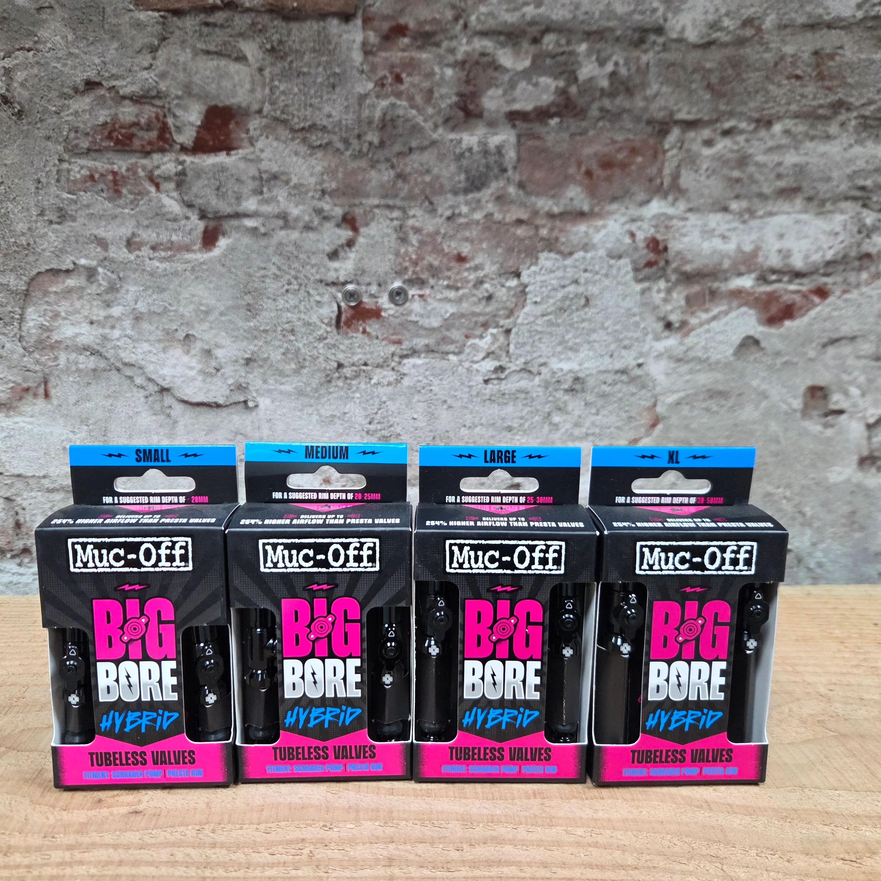 MUC-OFF tubeless ventiel – big bore hybrid