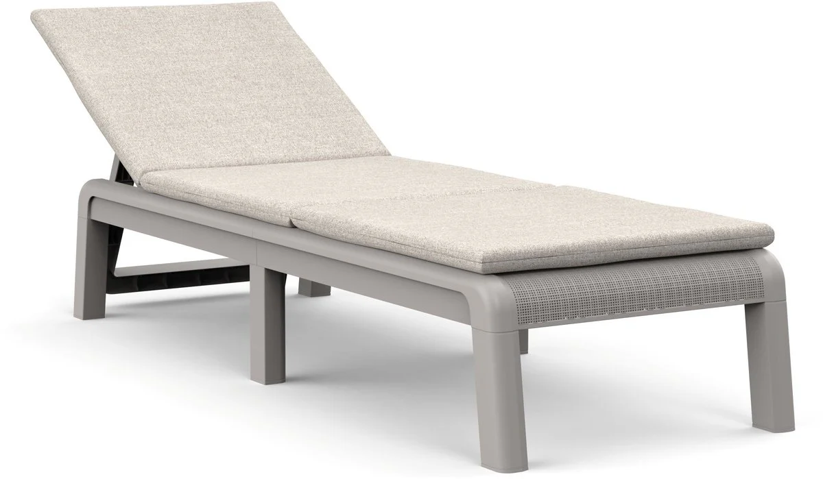 Keter Mallorca Ligbed – inclusief kussen – 187.5x58x29cm – Soft Beige