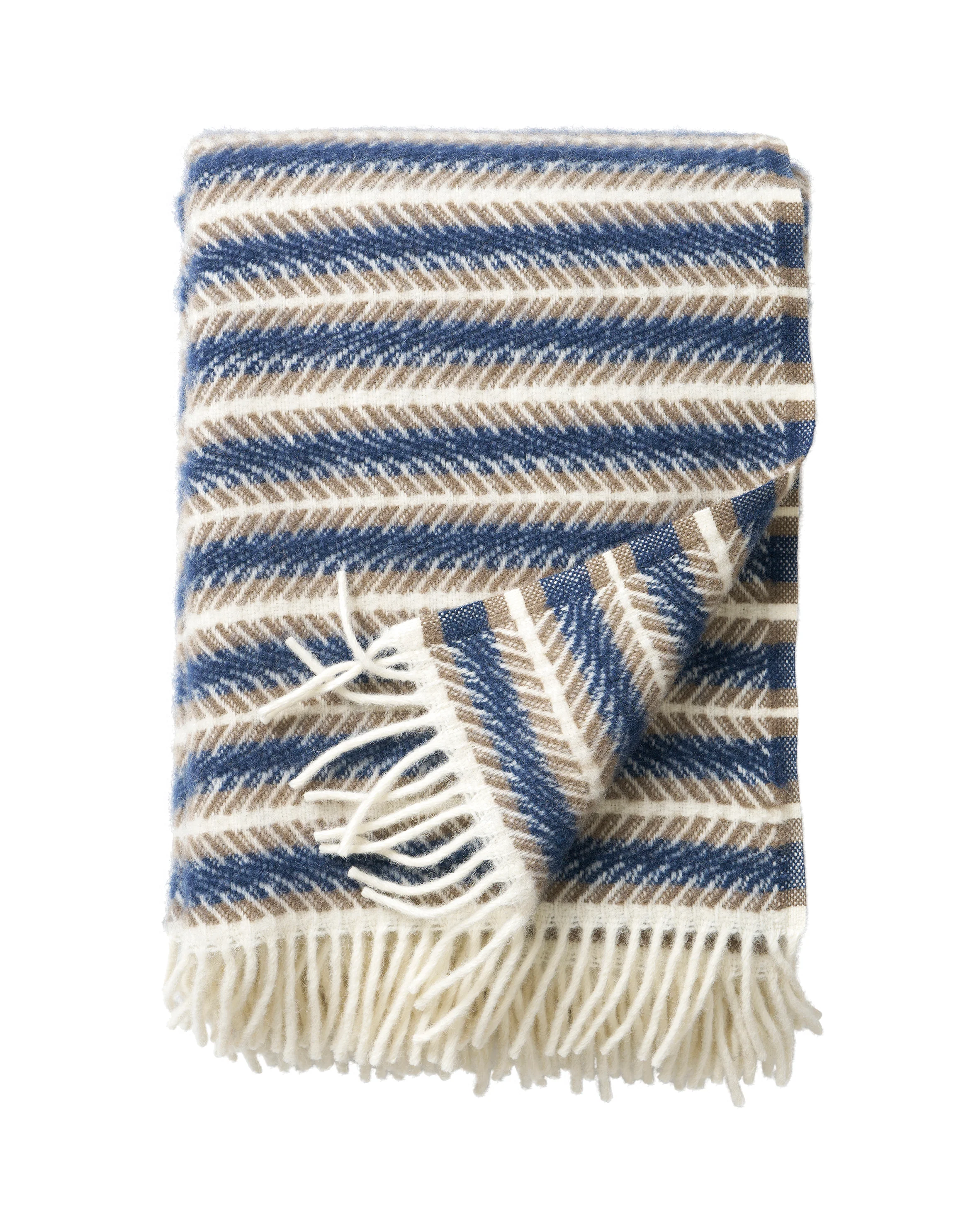 Klippan 100% wollen deken – Oscar -multi blue – 130x200cm