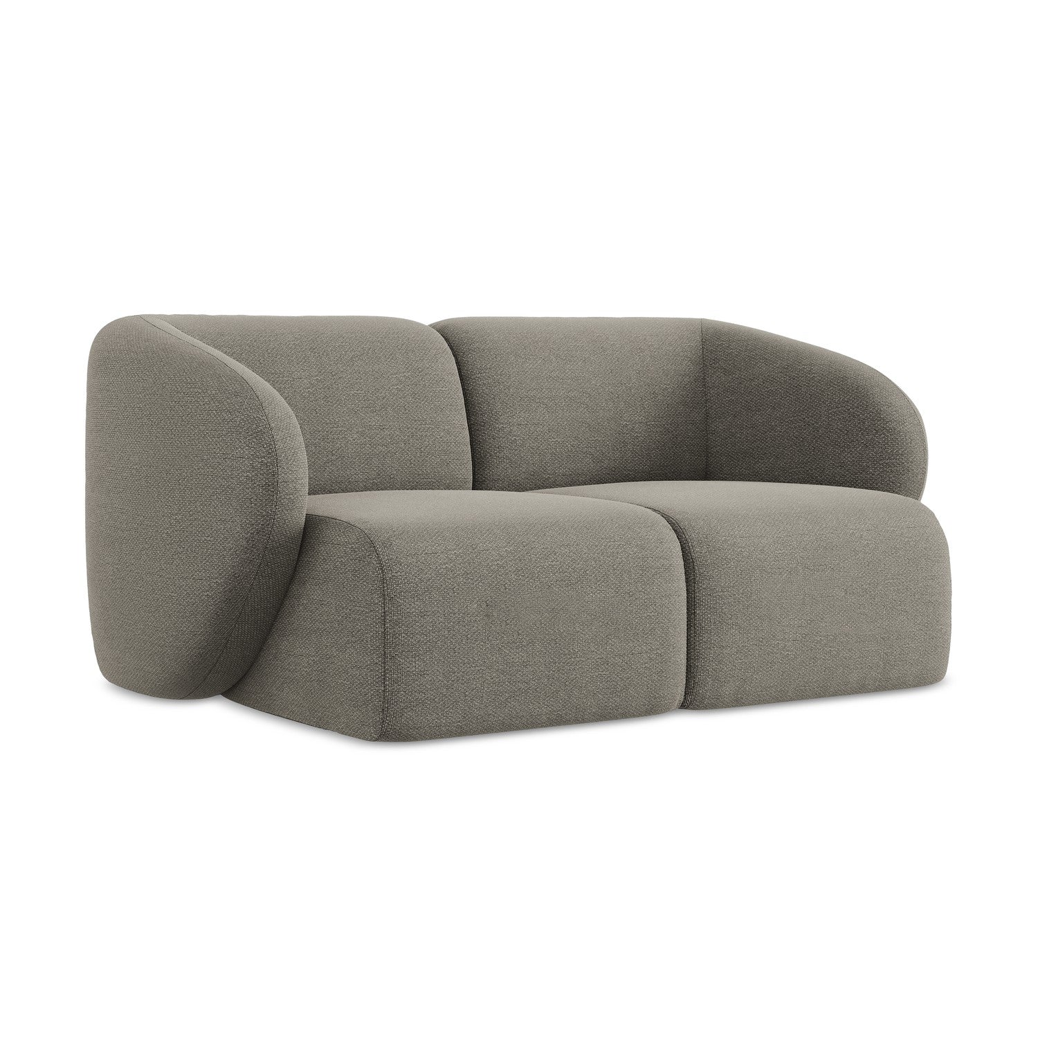 LaMiaSofa Tweezits modulaire bank Cervo – bouclé – grijs – 174x94x75