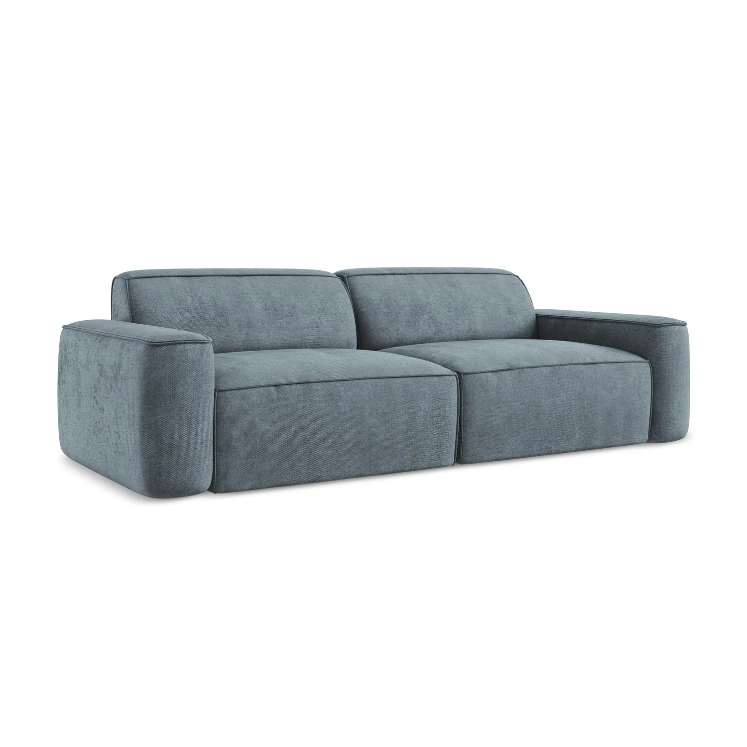 LaMiaSofa 4-zits bank Melissa – chenille stof – jeans – 244x102x70