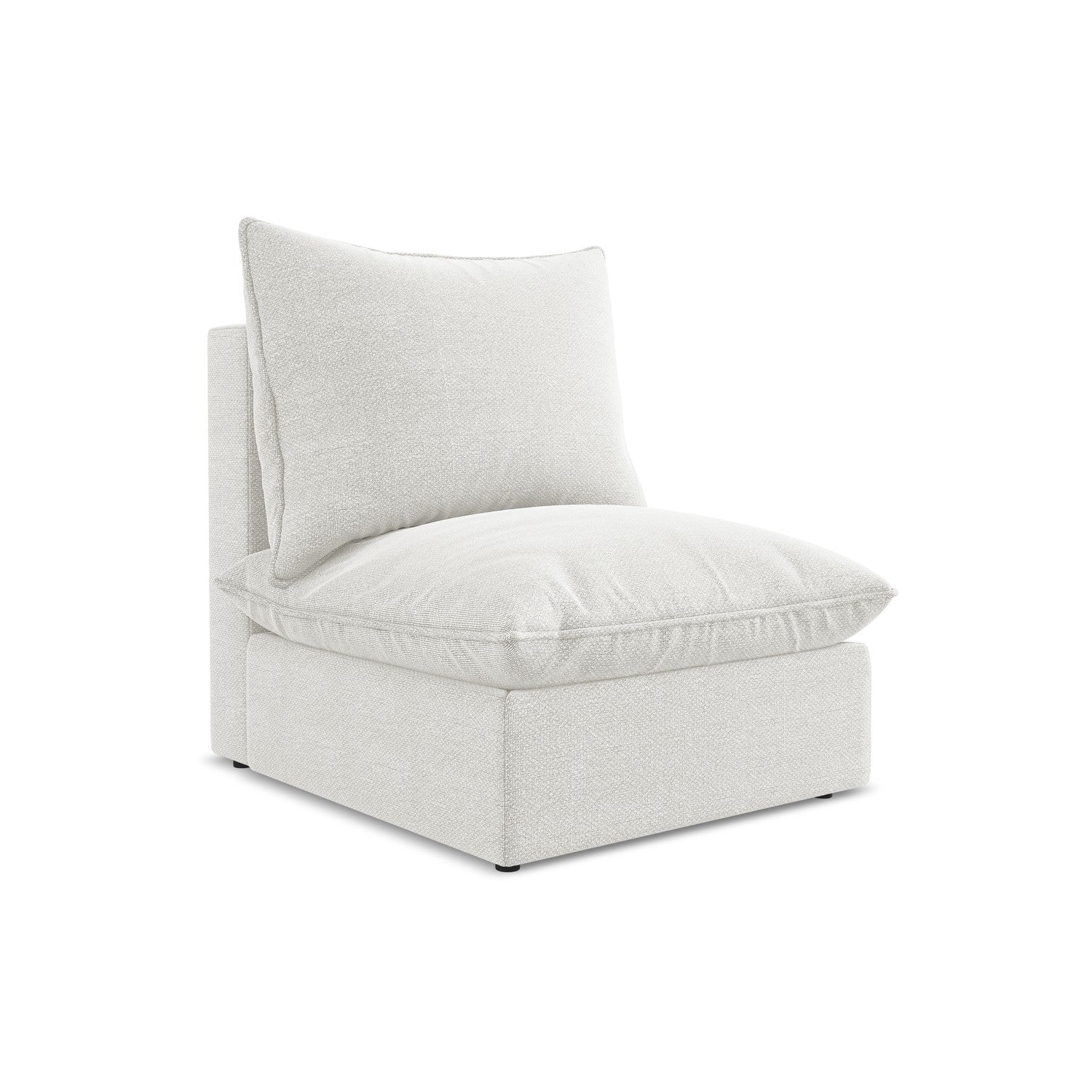 LaMiaSofa Bankmodule midden Ravenna – bouclé – wit – 75x90x77