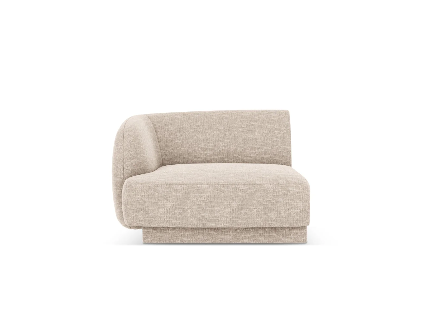 Micadoni linker module Miley structurele stof beige – 90x90x70cm