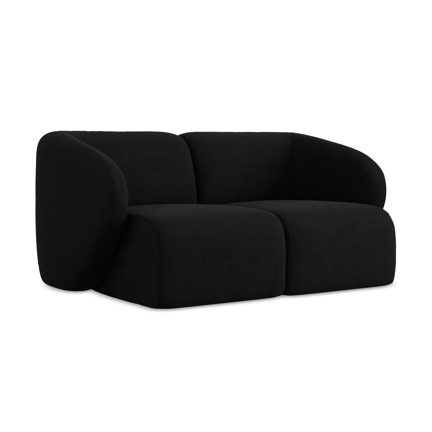 LaMiaSofa Tweezits modulaire bank Cervo – bouclé – zwart – 174x94x75