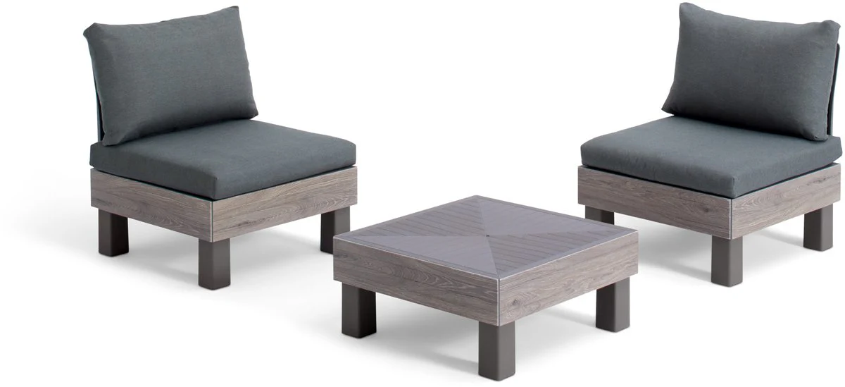 Keter Signature Elements Balkonset – 2 personen – met groene kussens –