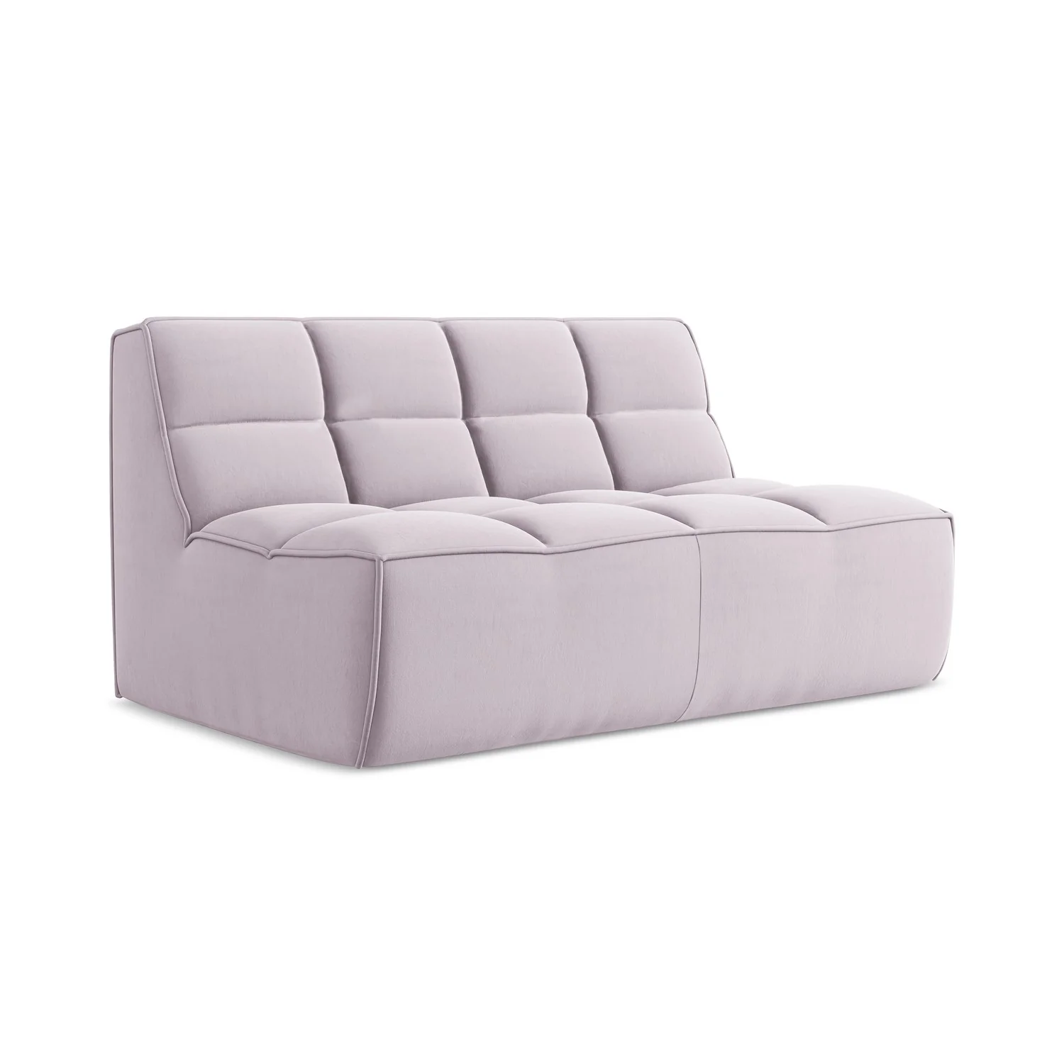 LaMiaSofa Tweezits modulaire bank Belluno – velours – lavendel – 160×9