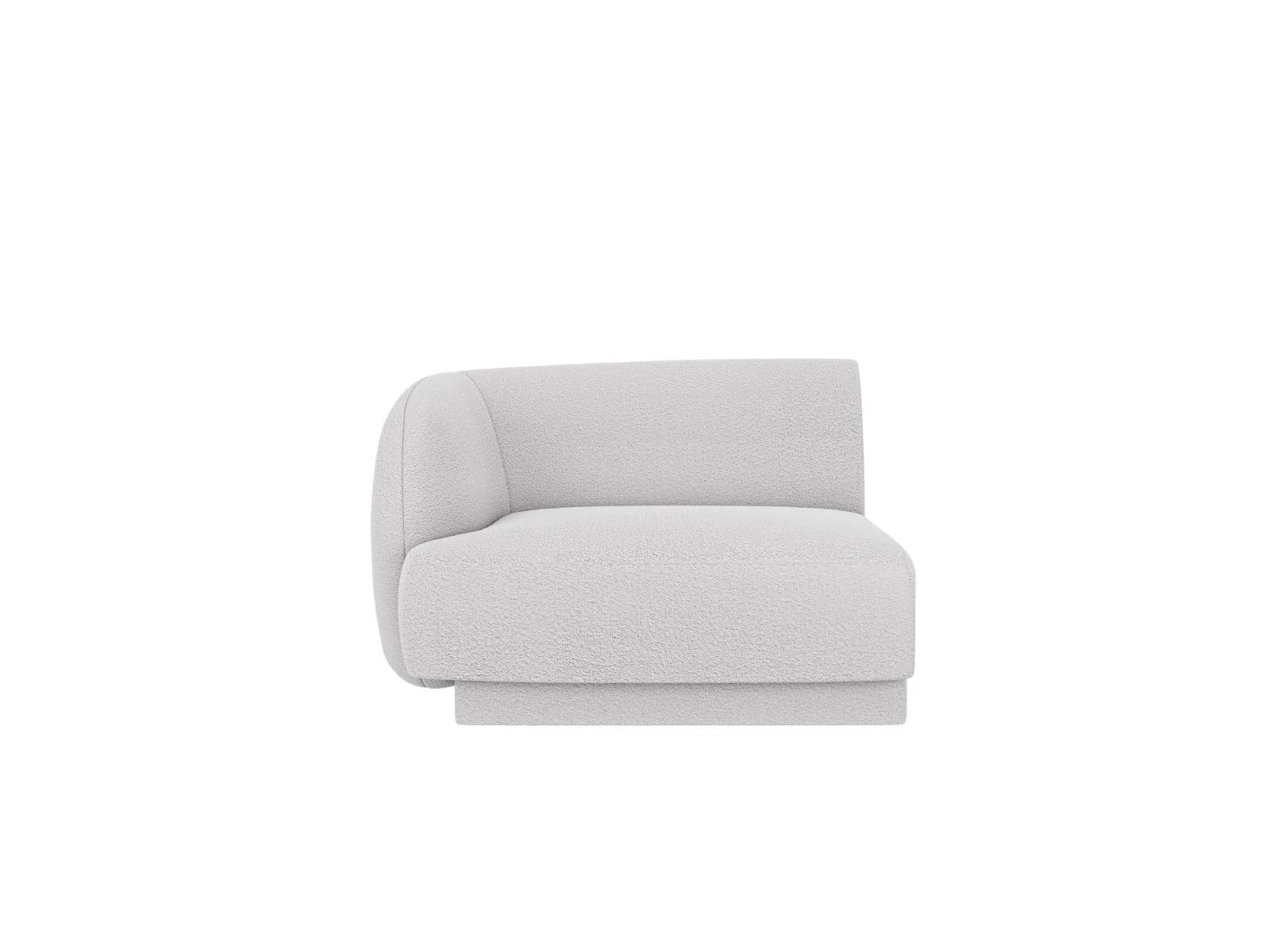 Micadoni linker module Miley boucle lichtgrijs – 90x90x70cm