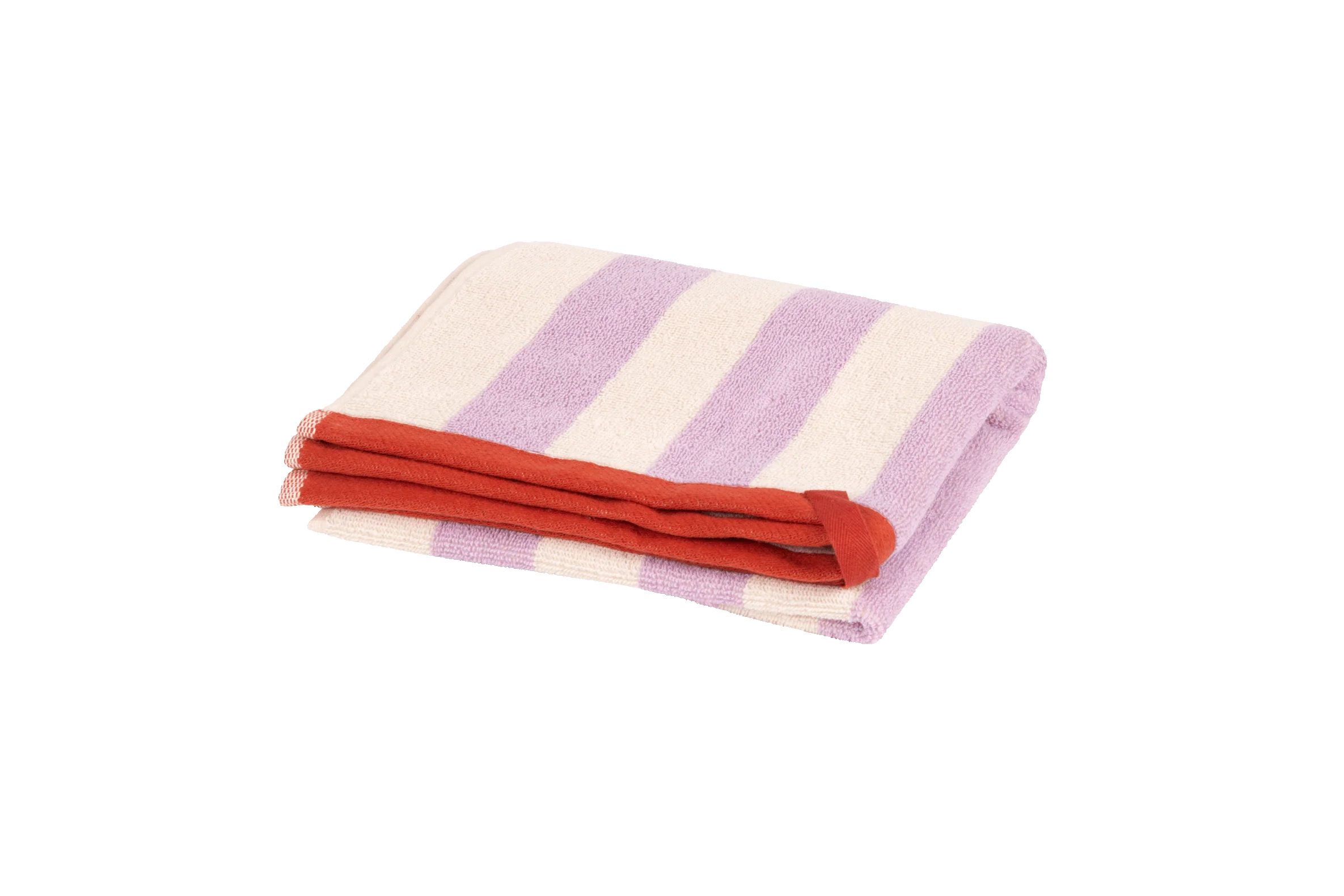 noo.ma Gobo handdoek 25×29 cm – Pastel Lilac gestreept