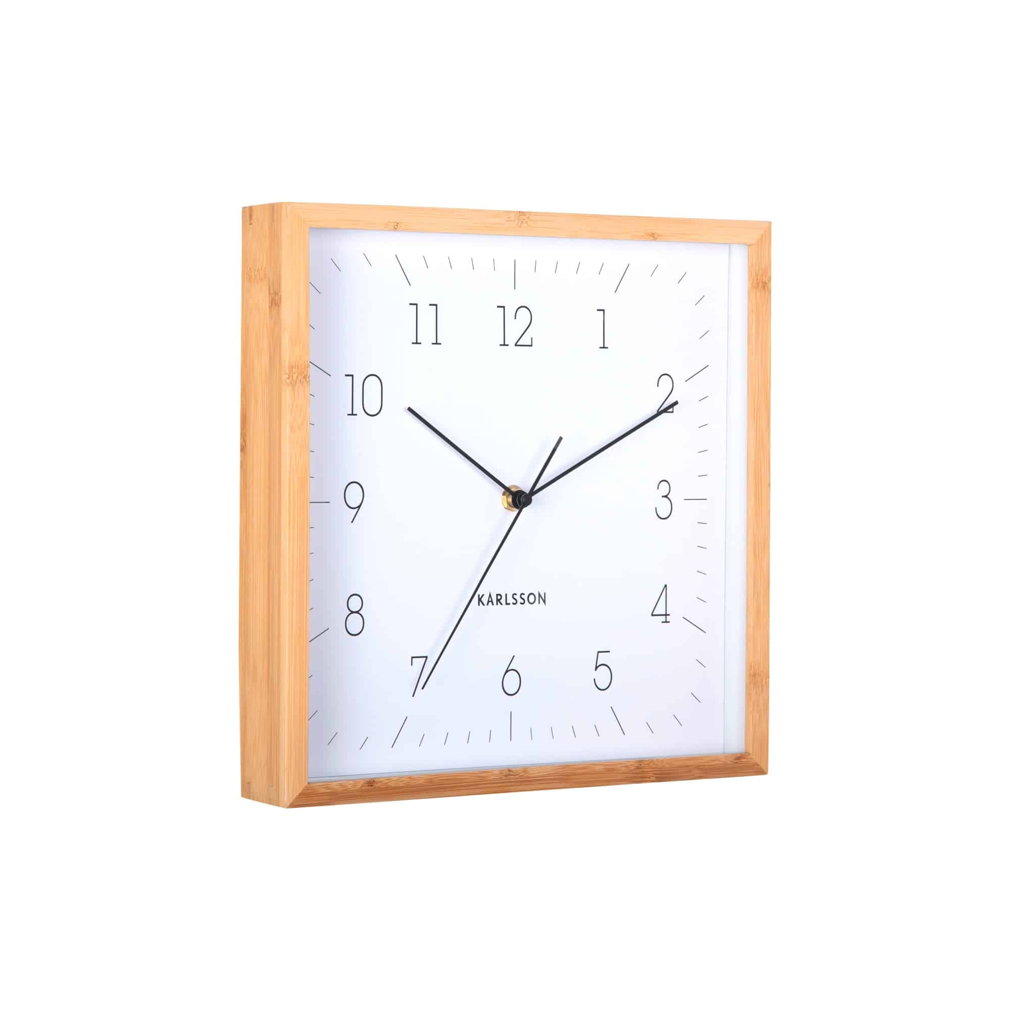 Karlsson wandklok Neat Cuadrado – wit – 4.5×29.2×29.2cm