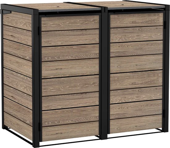 Keter Hide Away Containerberging – 2x 240L – Ashwood