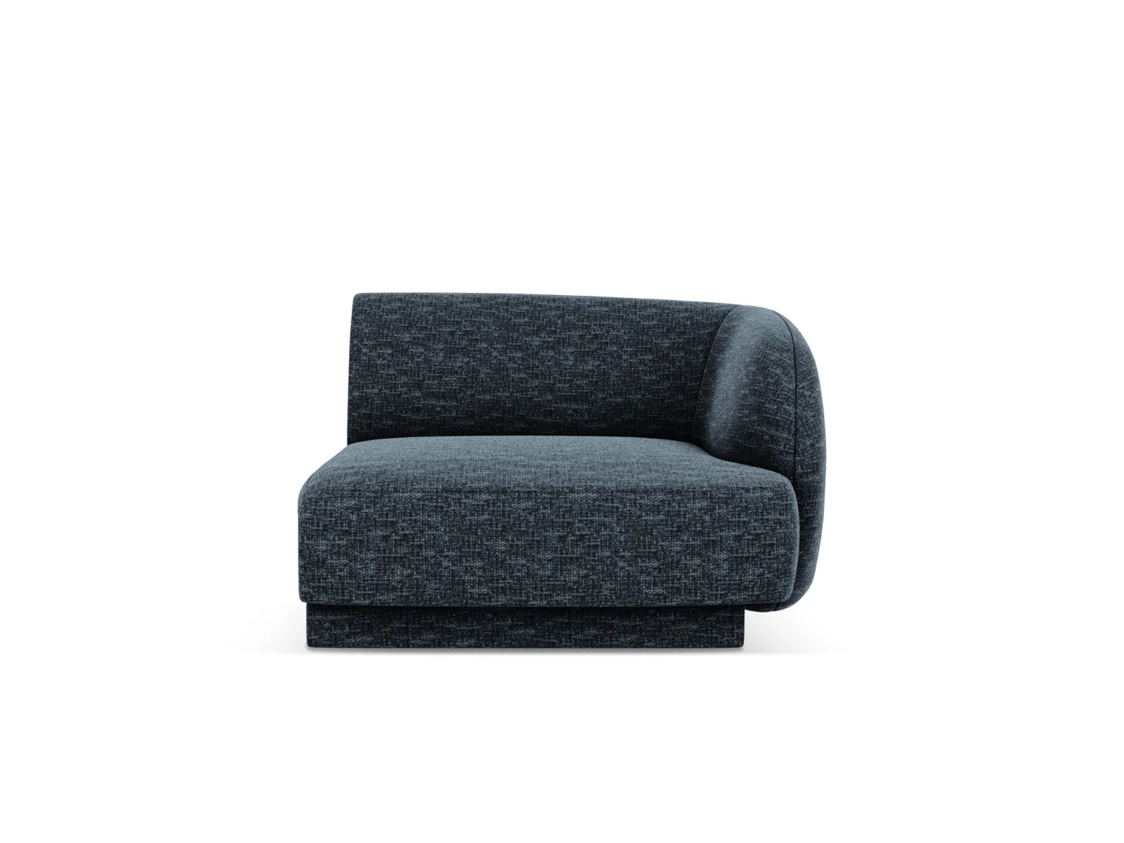 Micadoni rechter module Miley chenille koningsblauw – 90x90x70cm