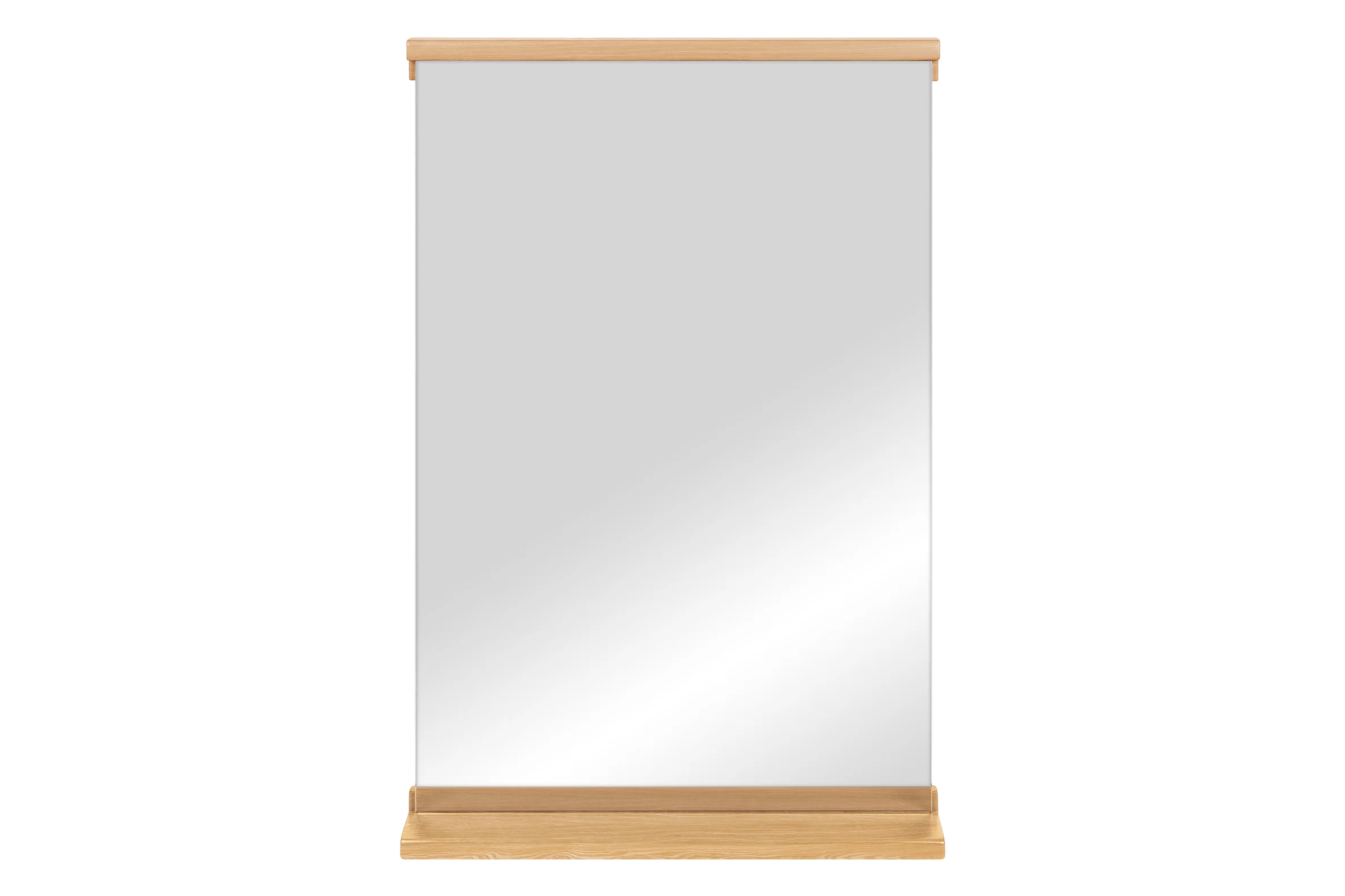 noo.ma Lun wandspiegel 75 x 50 cm, massief eiken