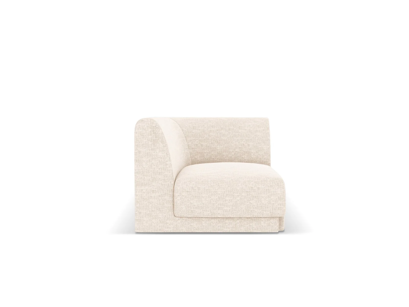 Micadoni Hoekmodule Miley chenille lichtbeige – 90x90x70cm