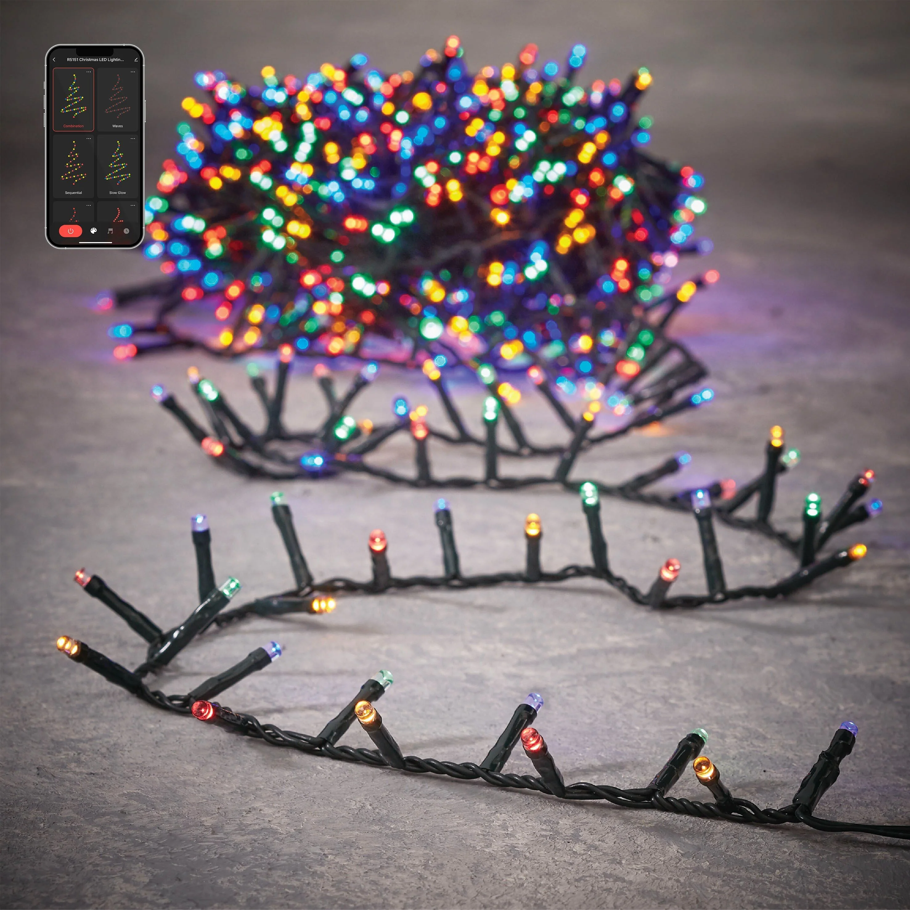 Luca Smart Lighting Snake Kerstboomverlichting met 1500 LED Lampjes –