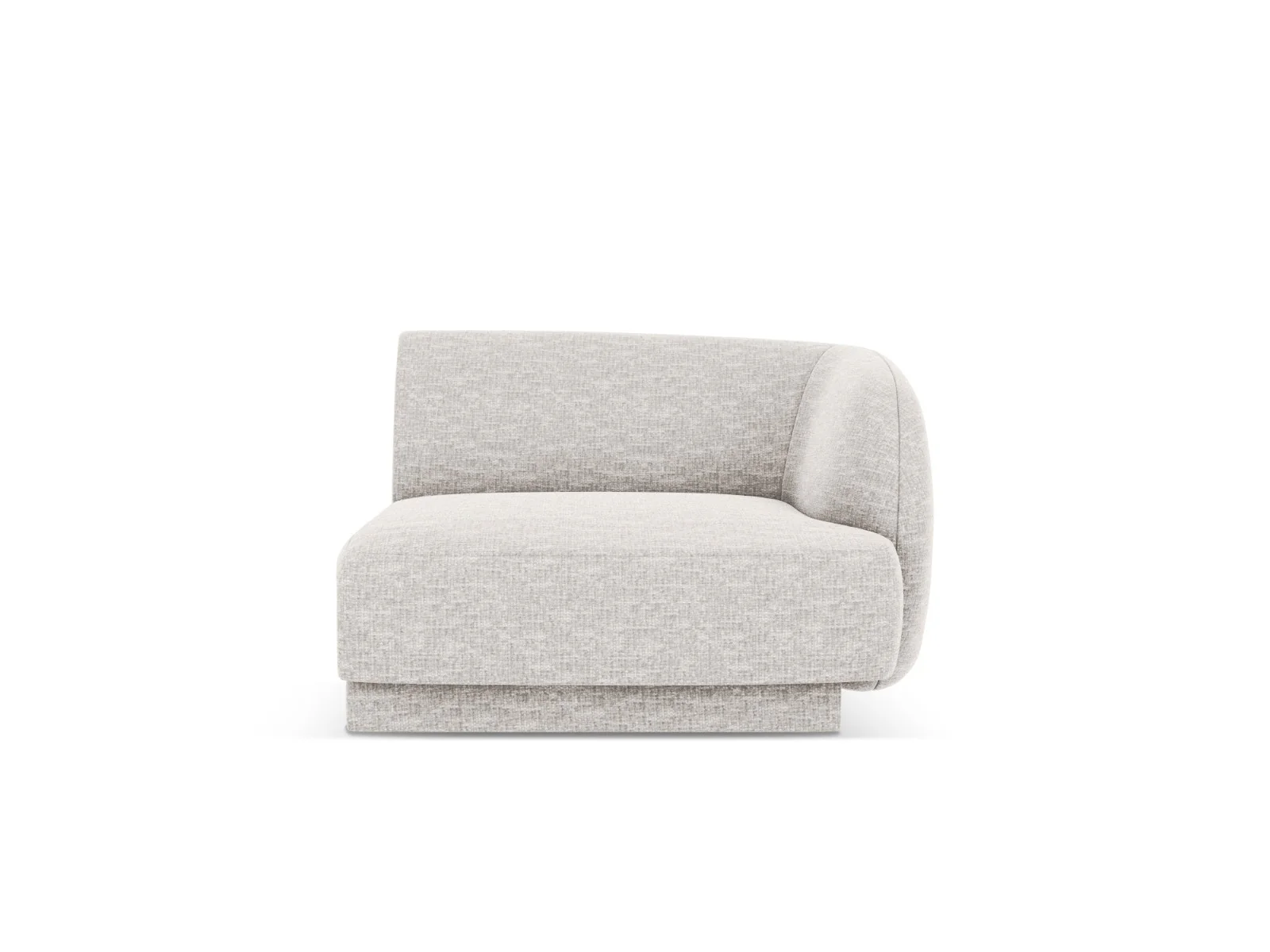 Micadoni rechter module Miley structurele stof geld – 90x90x70cm