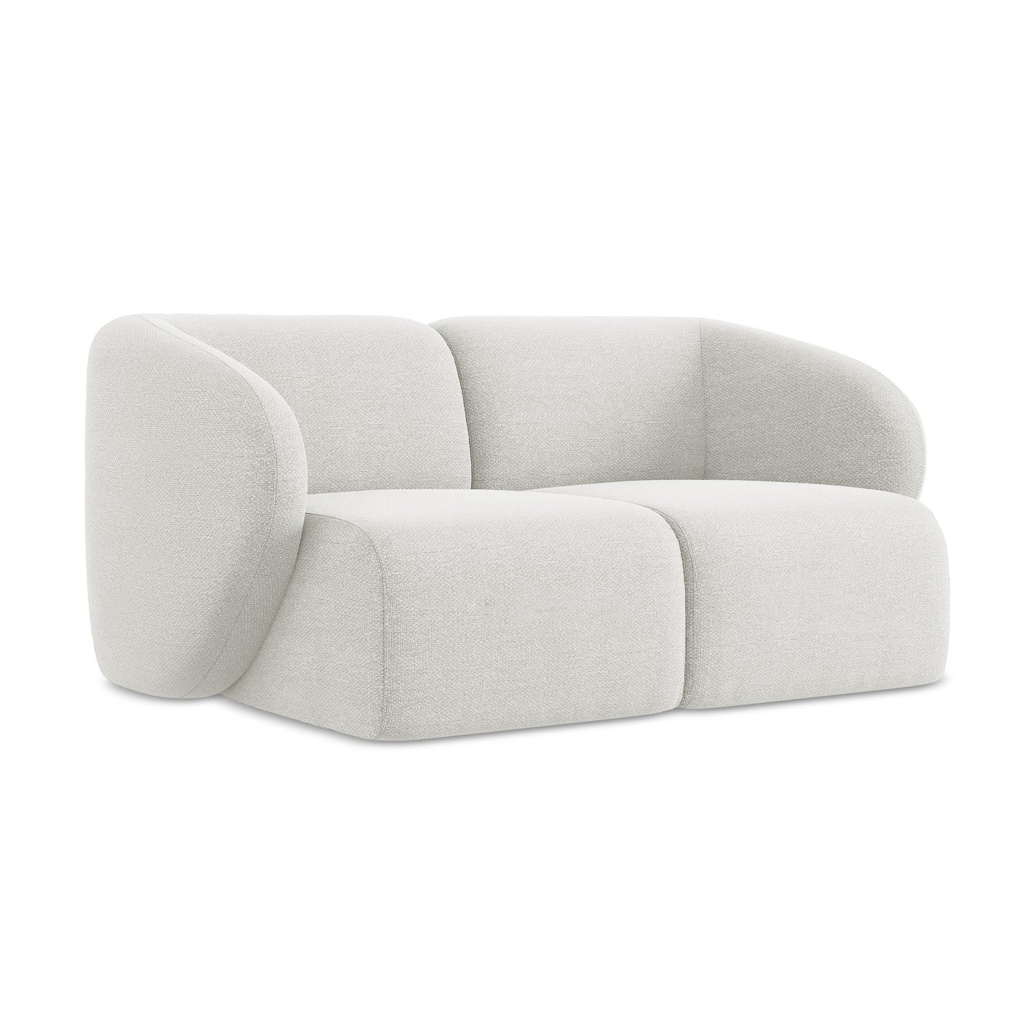 LaMiaSofa Tweezits modulaire bank Cervo – bouclé – wit – 174x94x75