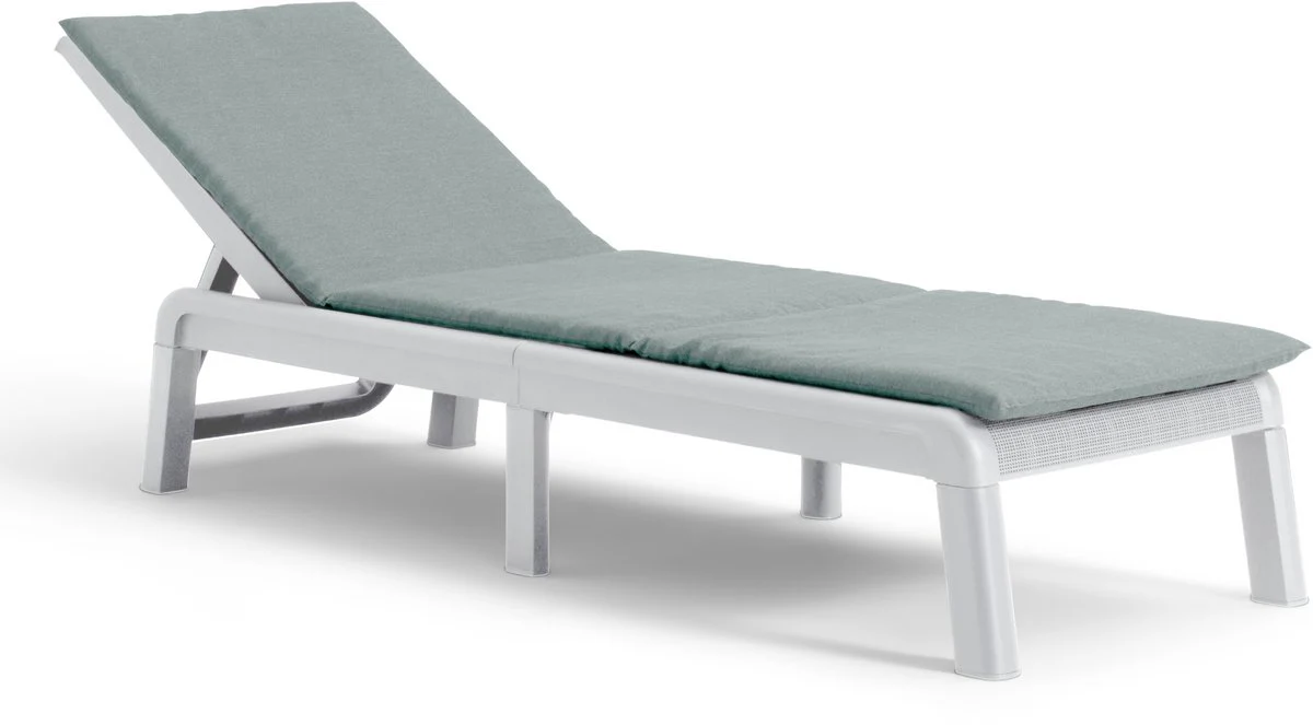 Keter Mallorca Ligbed – inclusief kussen – 187.5x58x29cm – Wit