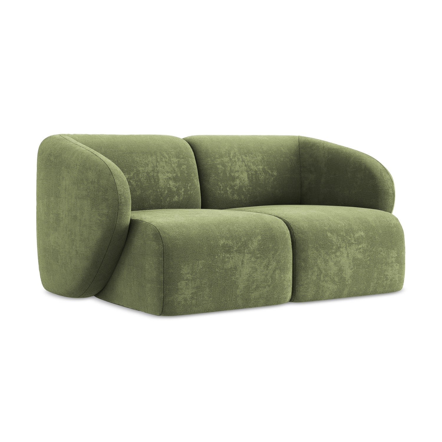 LaMiaSofa Tweezits modulaire bank Cervo – chenille stof – groente – 17