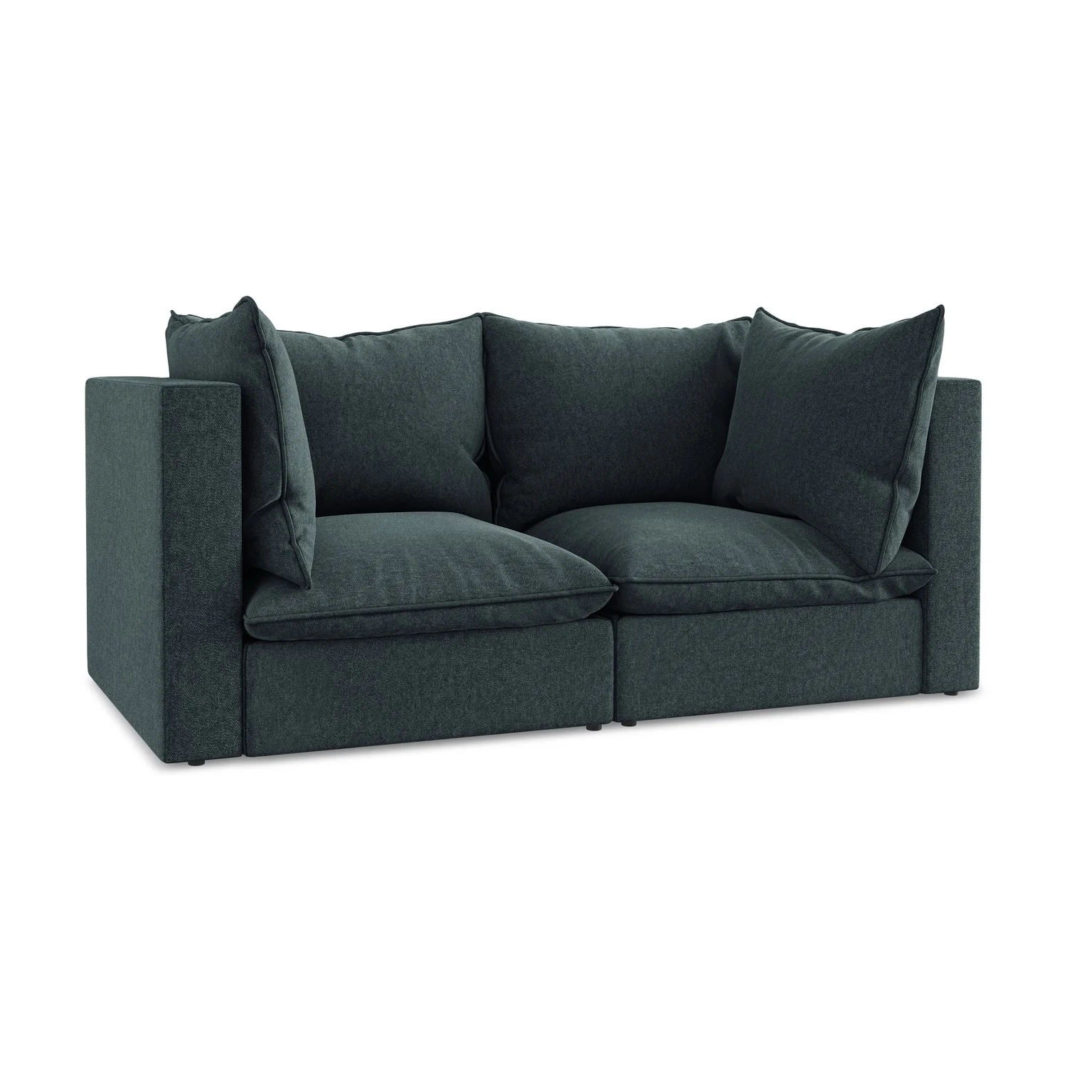 LaMiaSofa Tweezits modulaire bank Ravenna – velours – marien – 180x90x