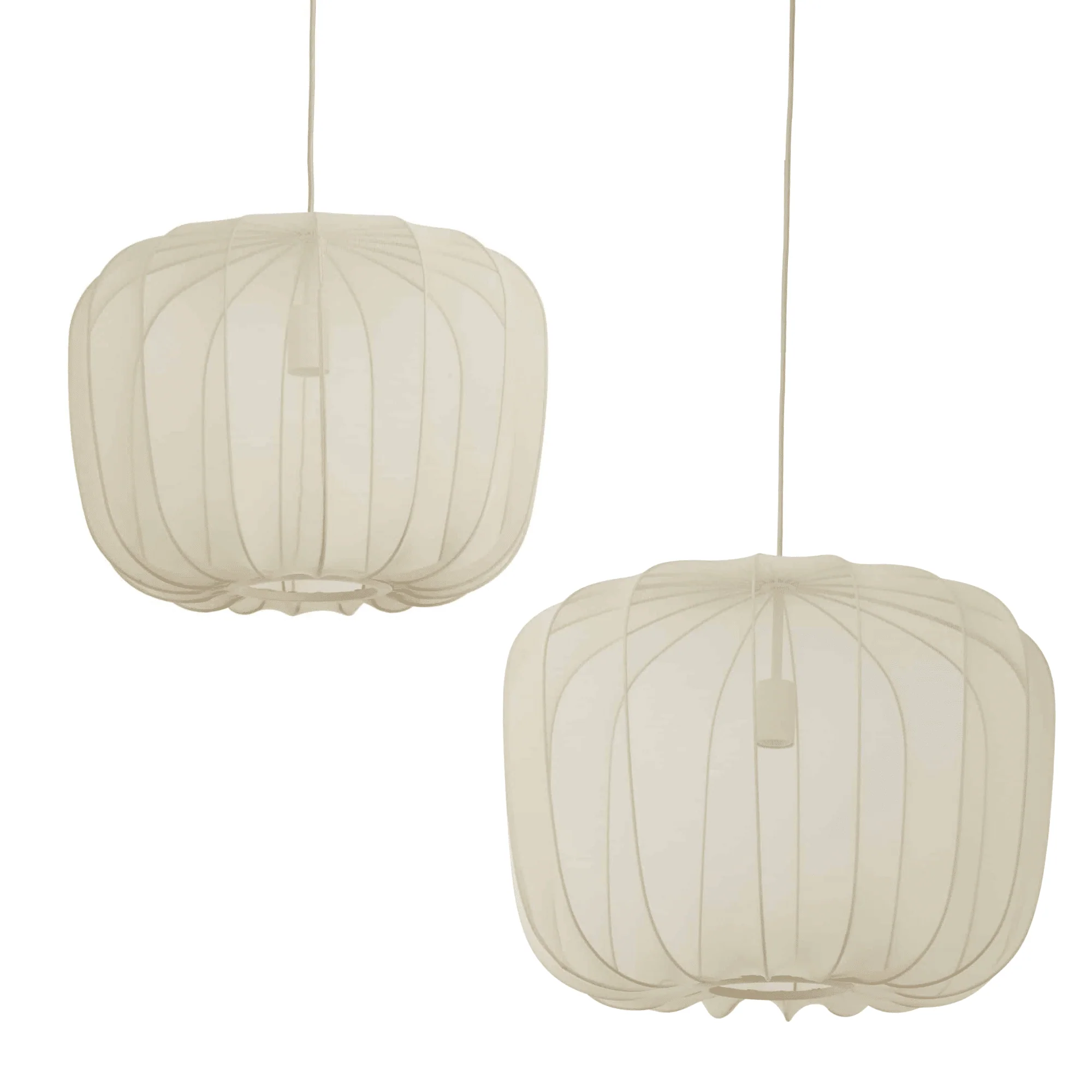 Hanglamp Plumeria – Zand – Set Ø50+Ø60cm