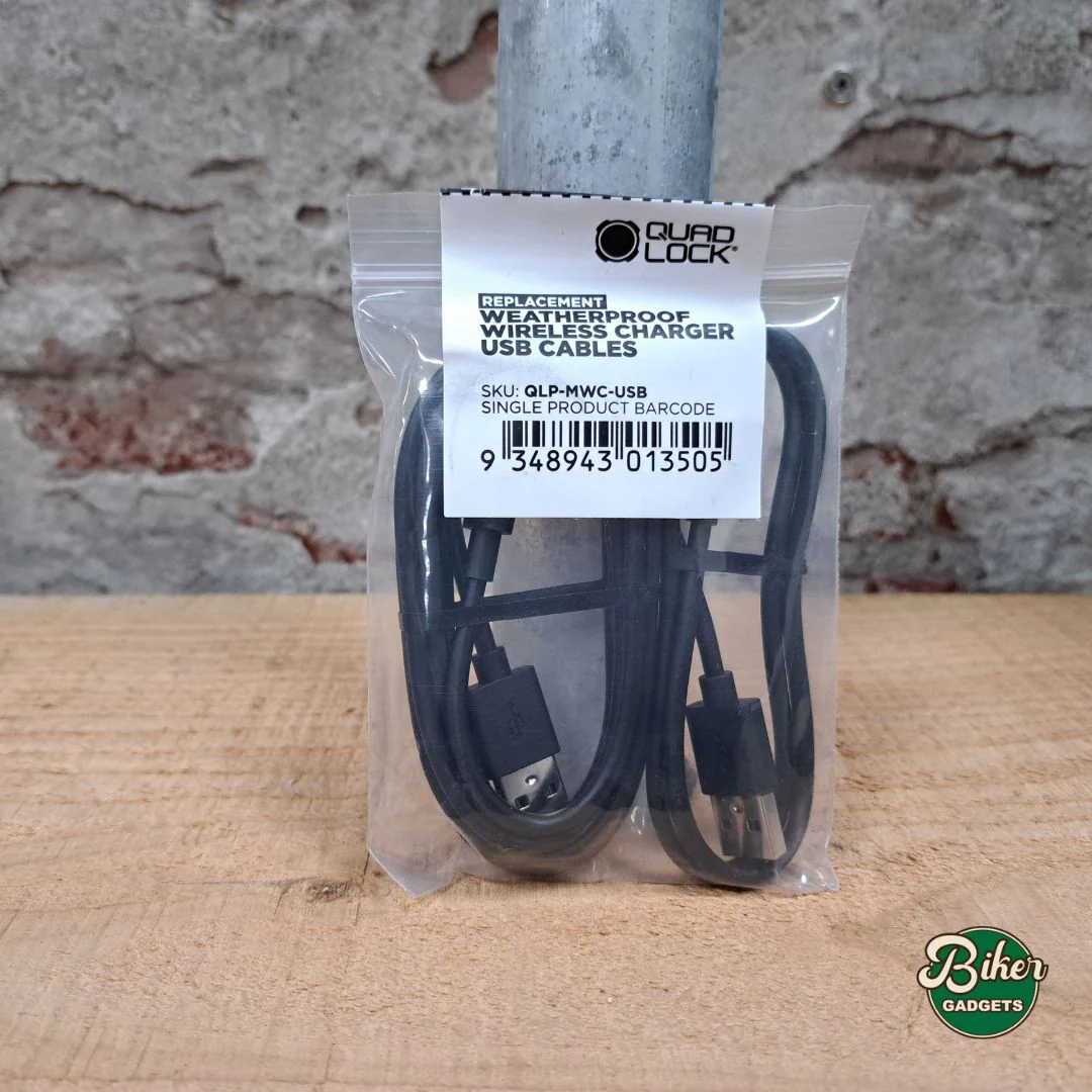 QUAD LOCK weatherproof wireless charger usb cables