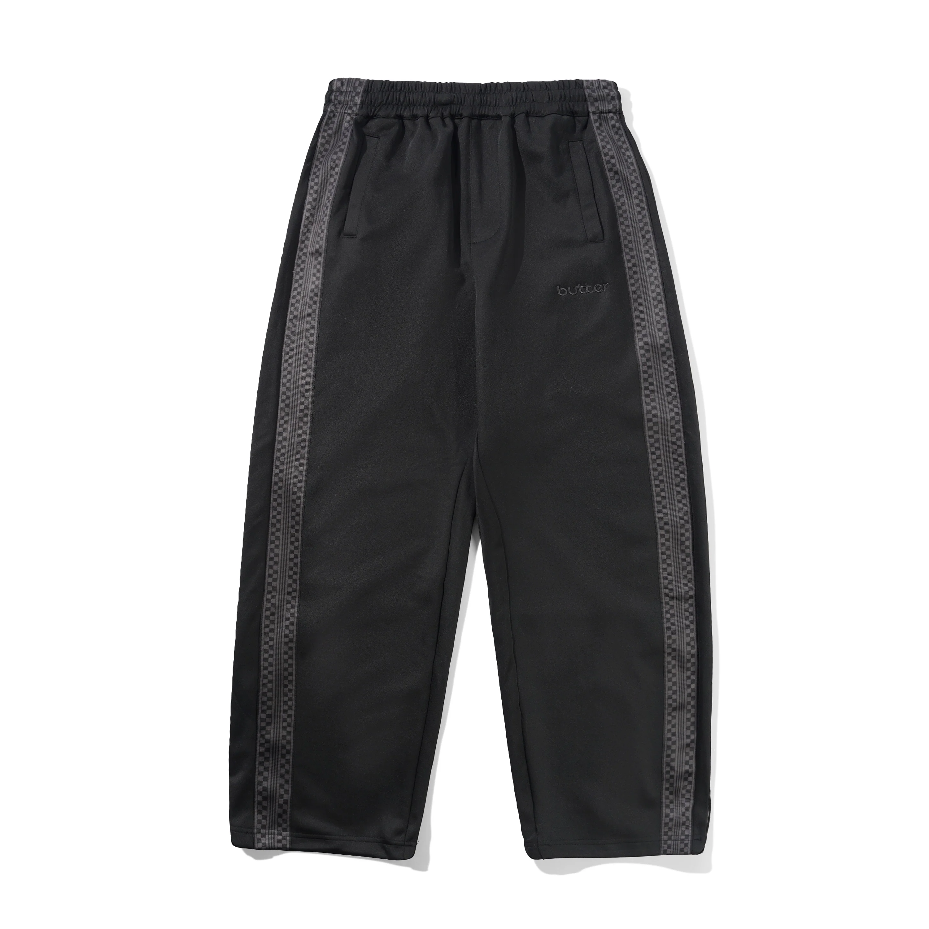 Butter Check Tape Trackpants