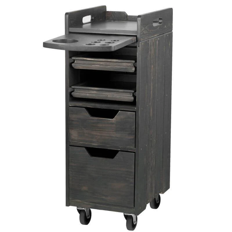 Kapper Werkwagen Hout 991 Grijs