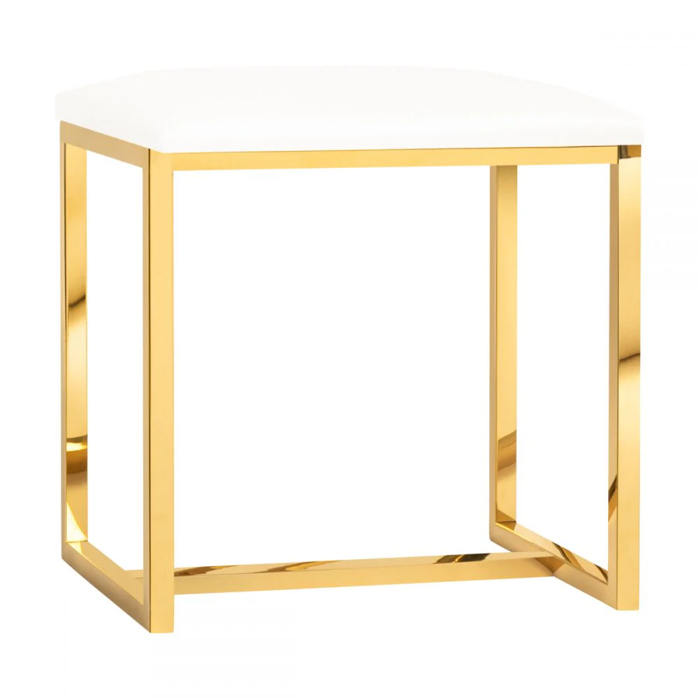 Tabouret Agnes Goud-Wit