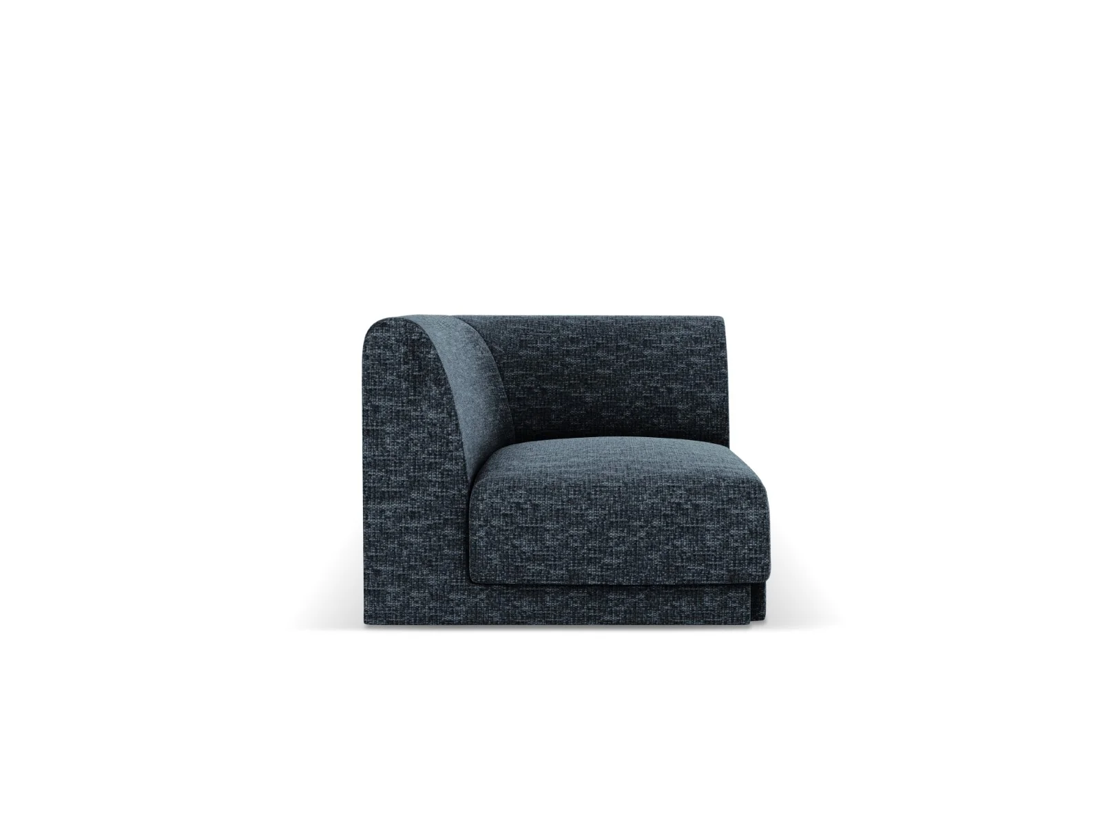 Micadoni Hoekmodule Miley chenille koningsblauw – 90x90x70cm