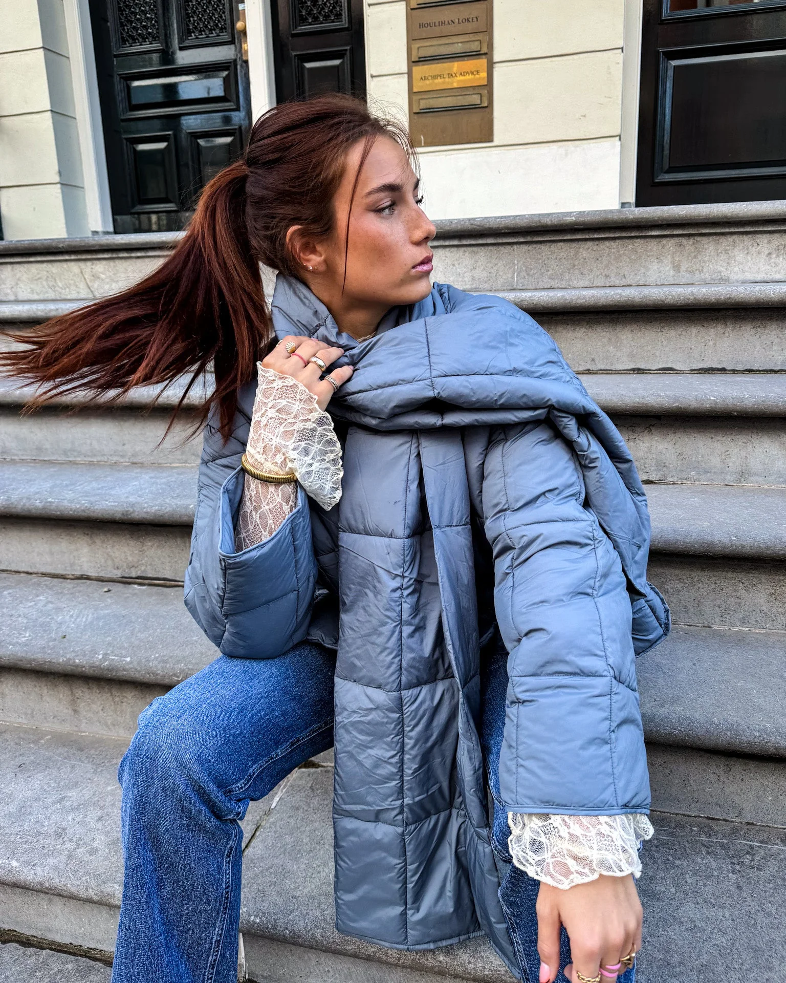Ace Puffer Blauw