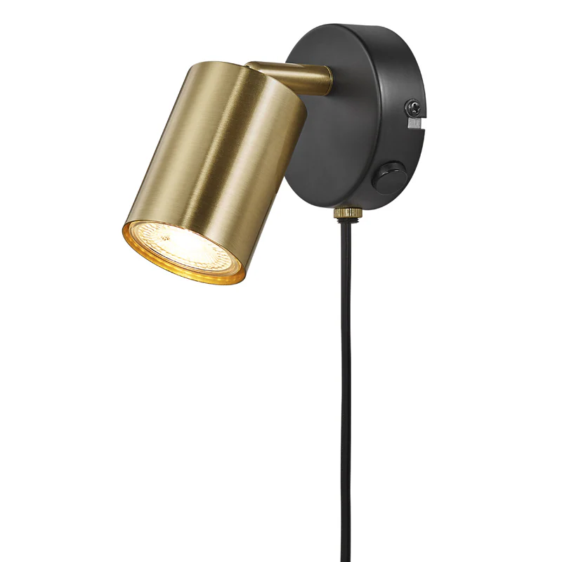 Nordlux Explore Wandlamp – Ø5,5cm – GU10 – Messing