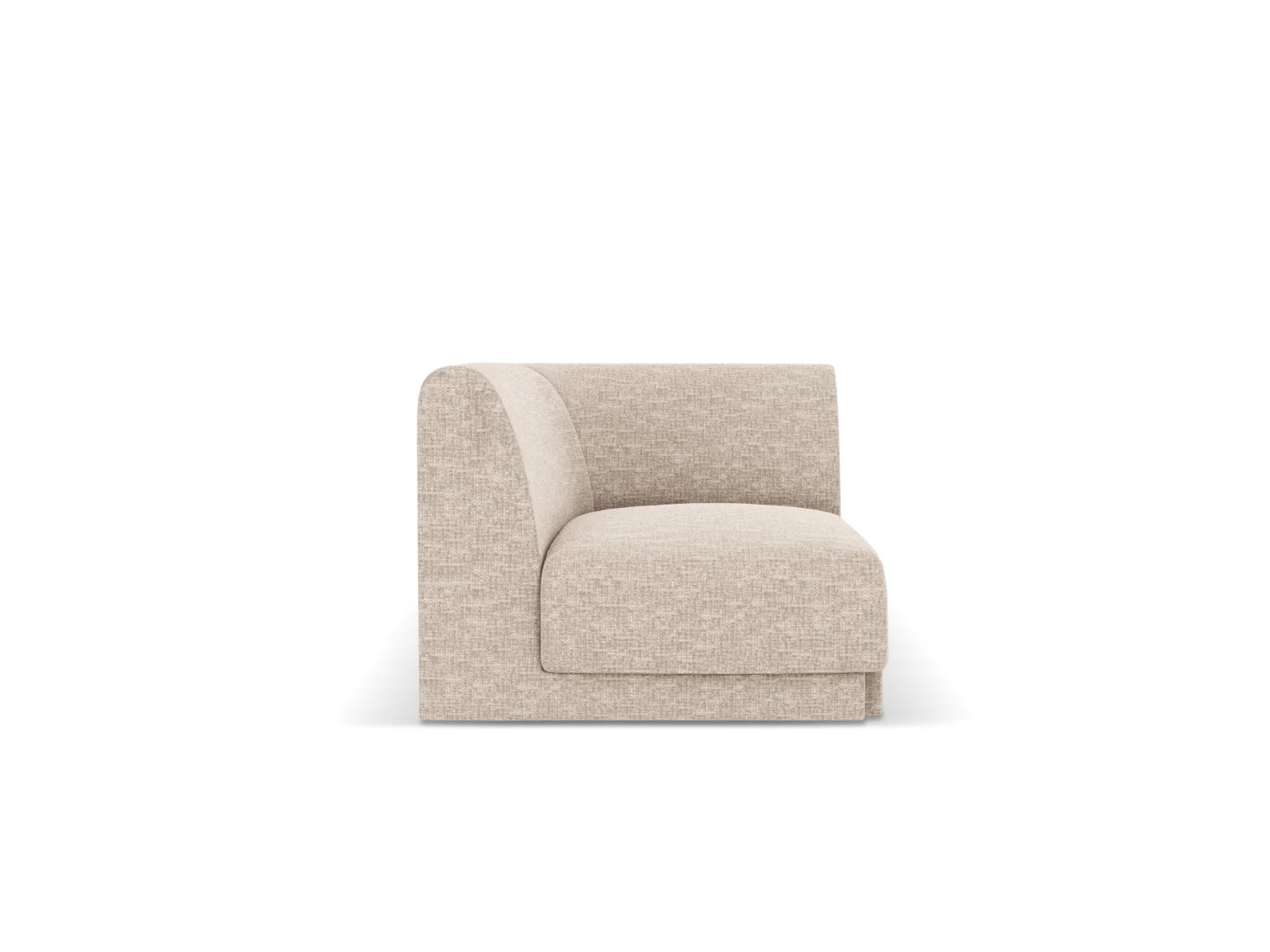 Micadoni Hoekmodule Miley chenille beige – 90x90x70cm