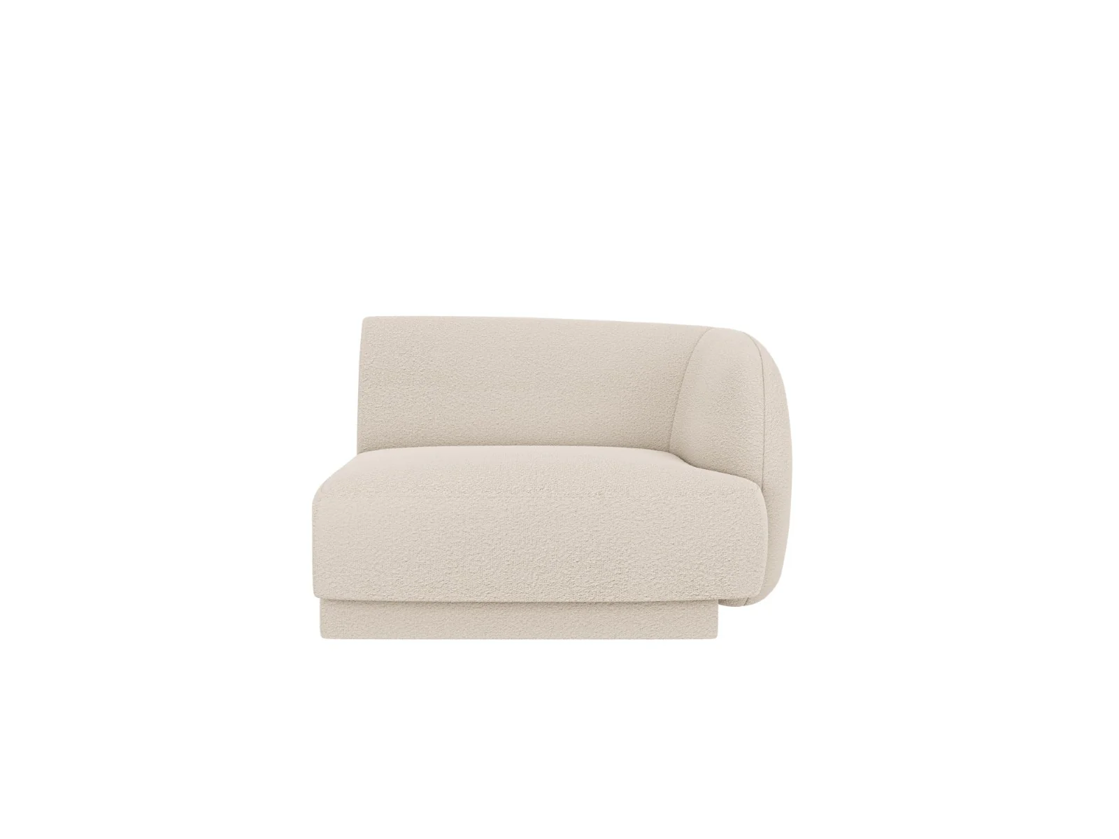 Micadoni rechter module Miley boucle beige – 90x90x70cm