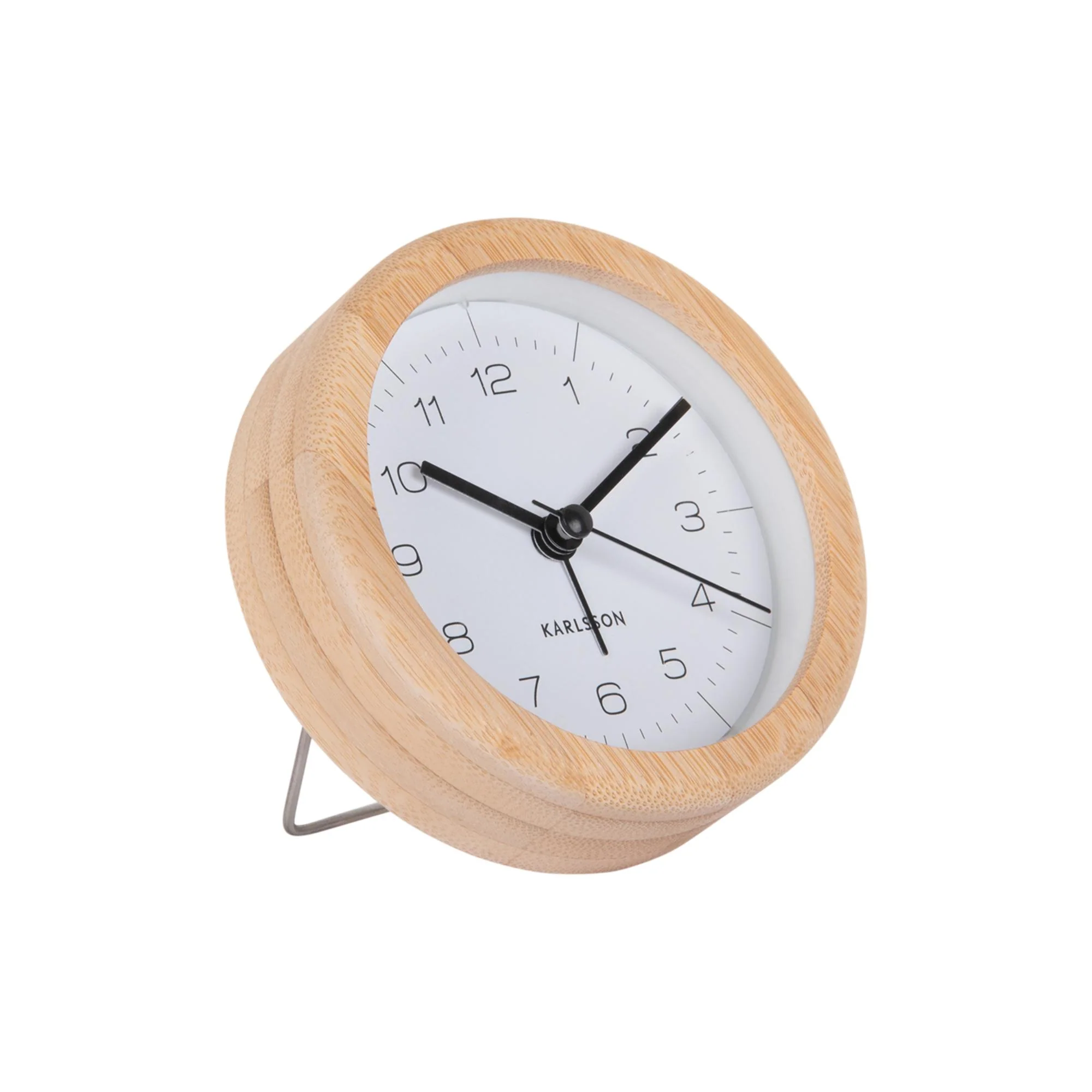 Karlsson wekker Neat Round – wit – 10x10x10cm – Vaderdag – Vaderdagcad