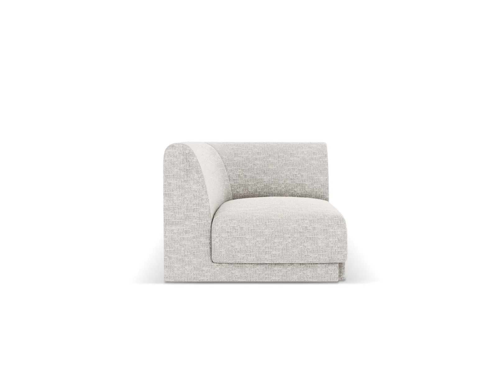 Micadoni Hoekmodule Miley structurele stof geld – 90x90x70cm