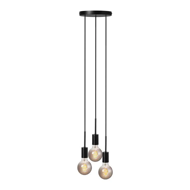 Nordlux Paco Hanglamp – 3-lichts E27 – Zwart