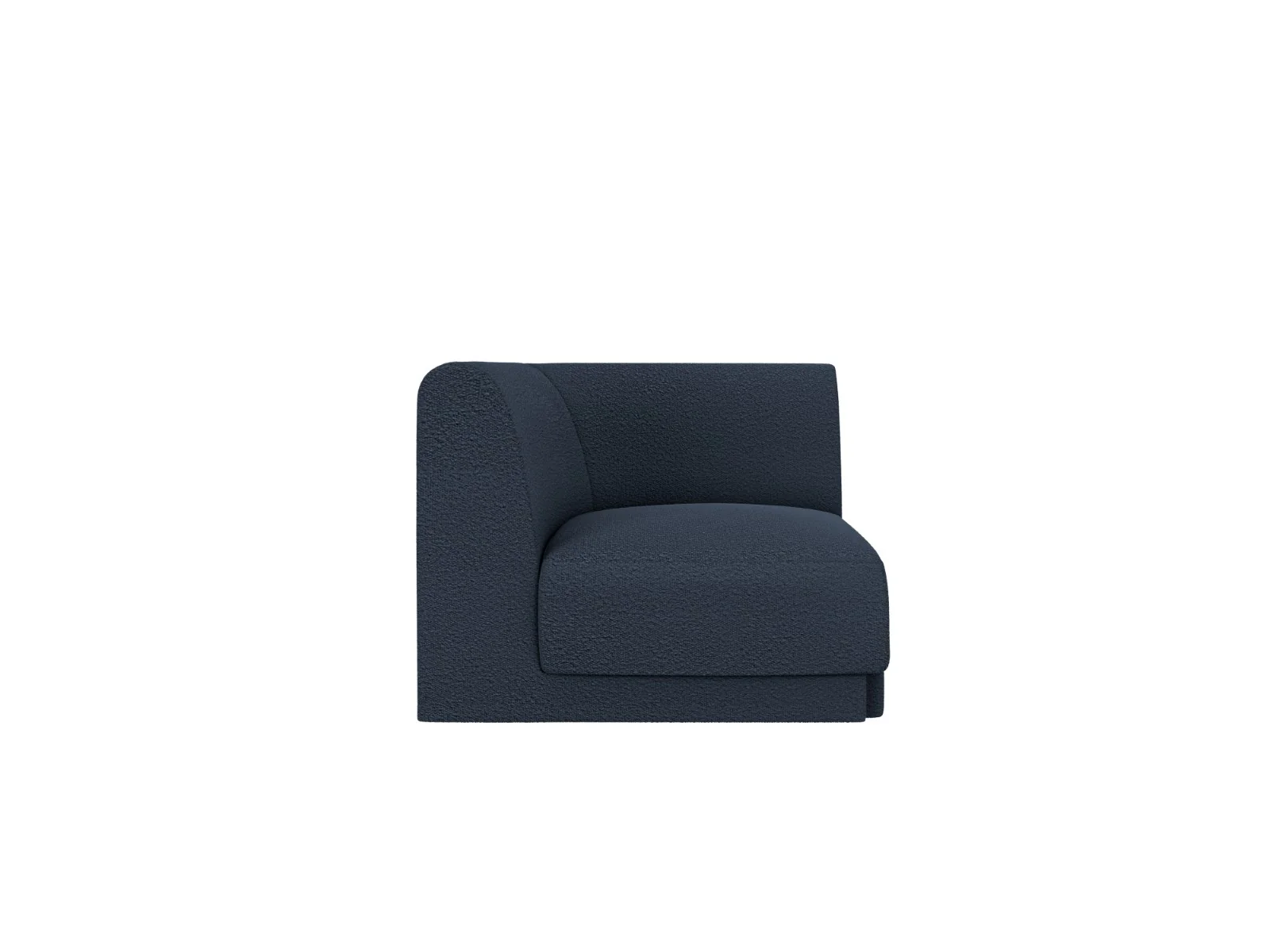 Micadoni Hoekmodule Miley boucle donkerblauw – 90x90x70cm